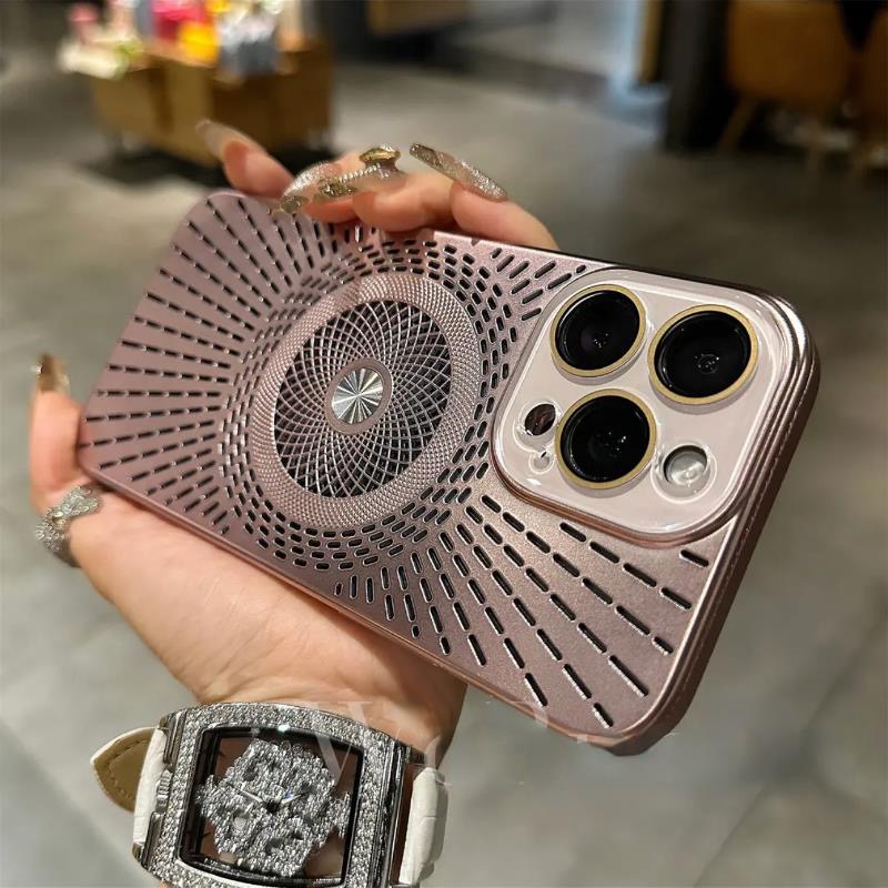 Ice-Feel Hollow Cooling Magnetic Phone Case