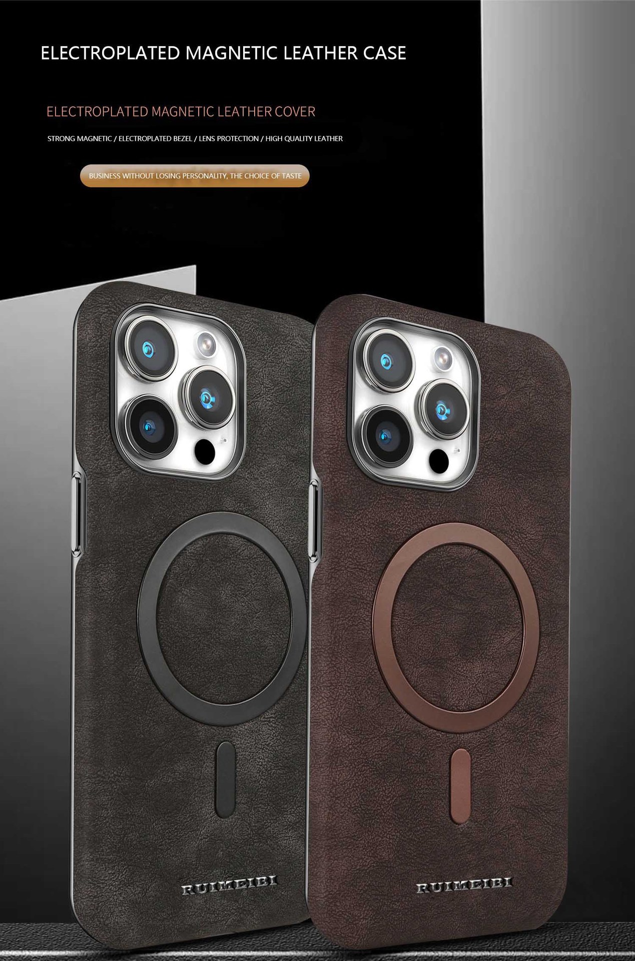 2024 New Business Suede Magnetic Phone Case