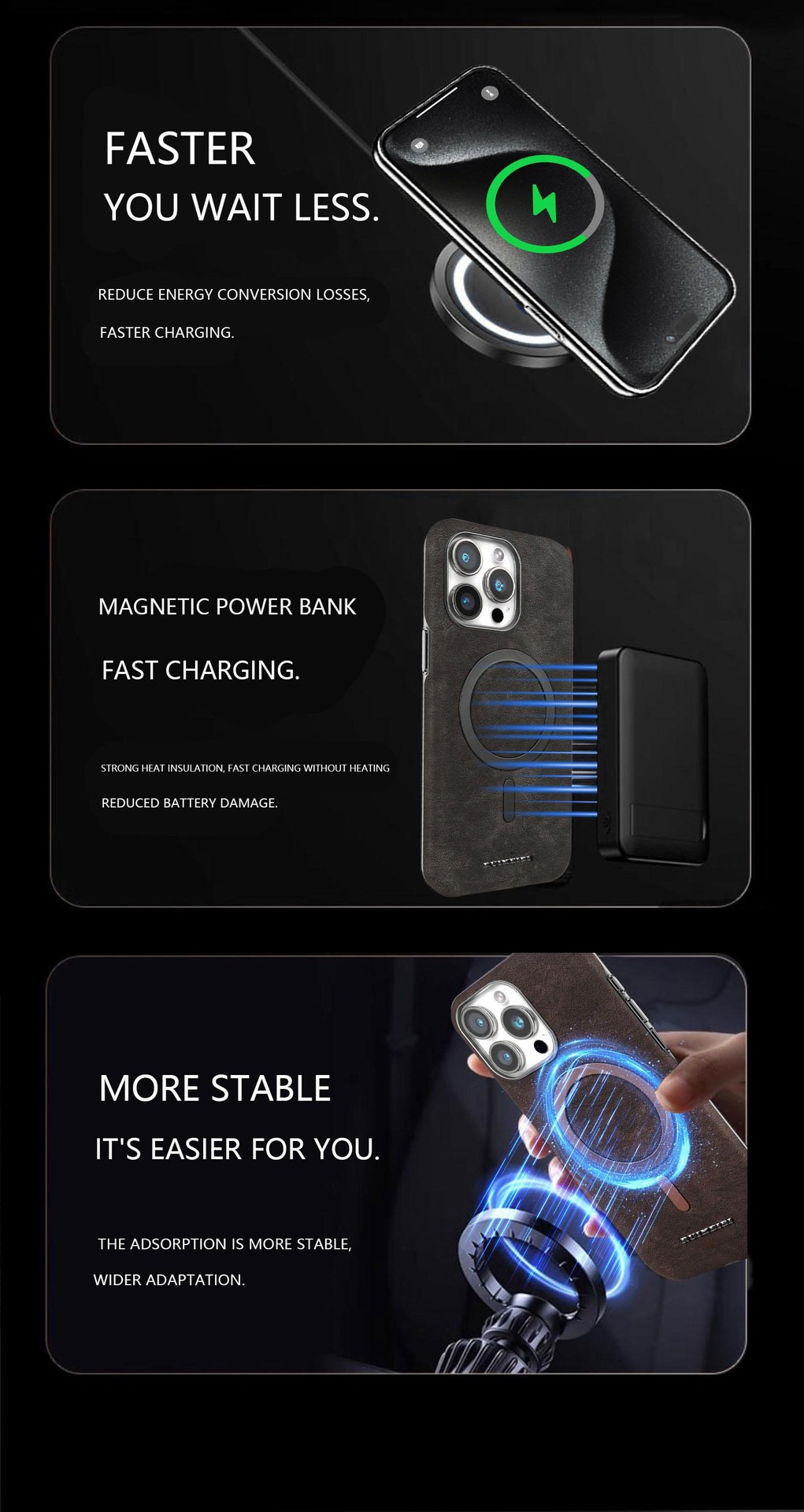 2024 New Business Suede Magnetic Phone Case