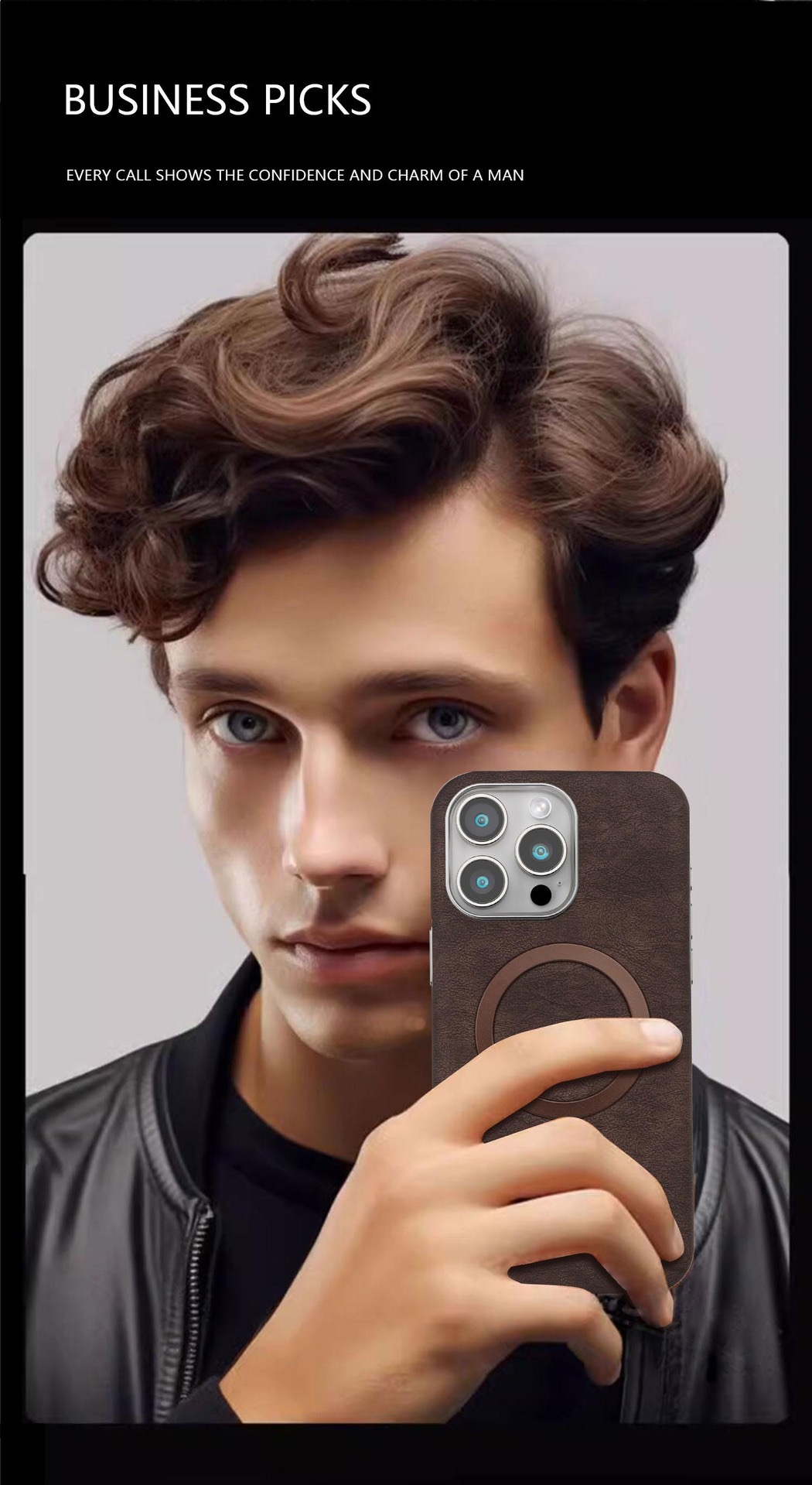 2024 New Business Suede Magnetic Phone Case