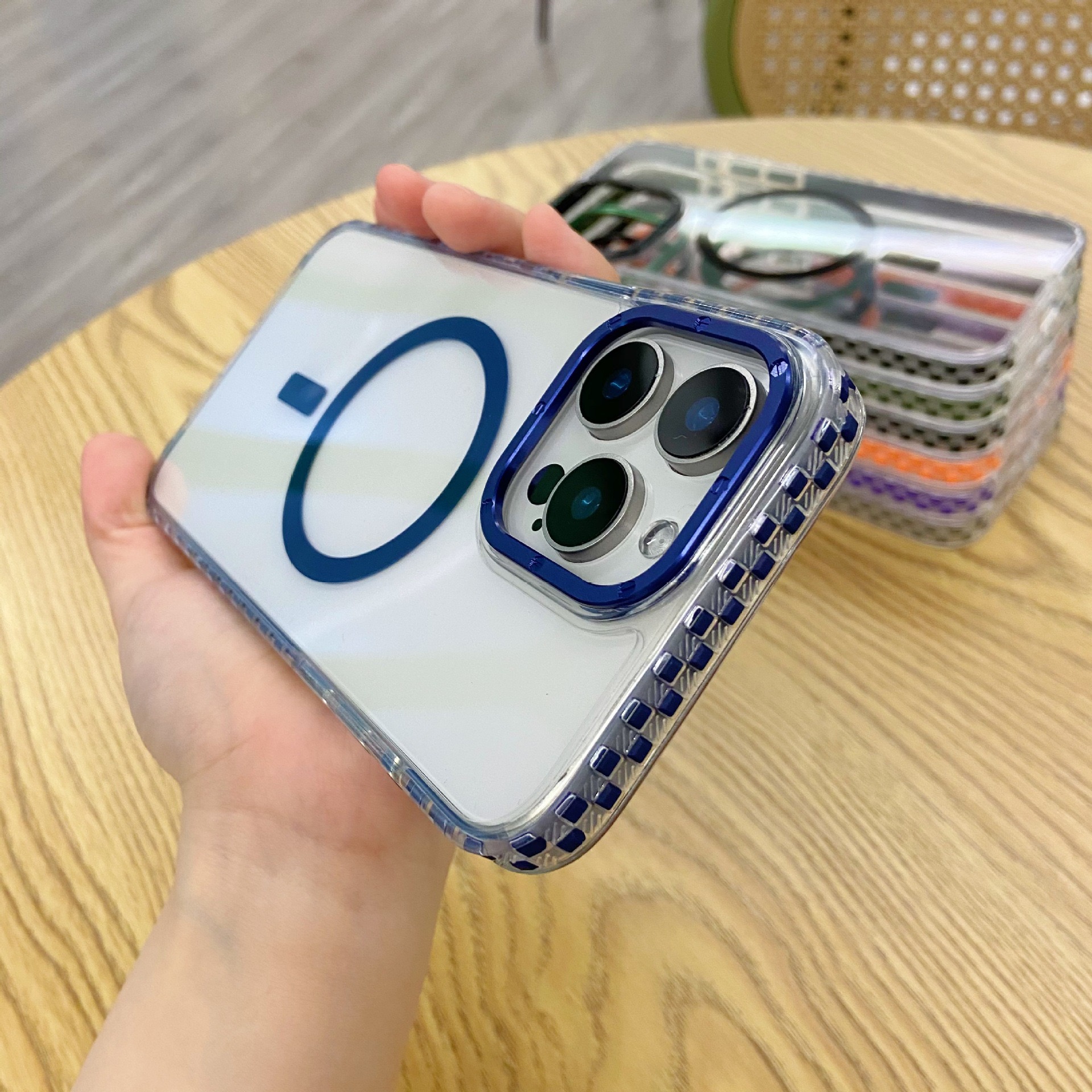 Magnetic Colorful Spot Phone Case