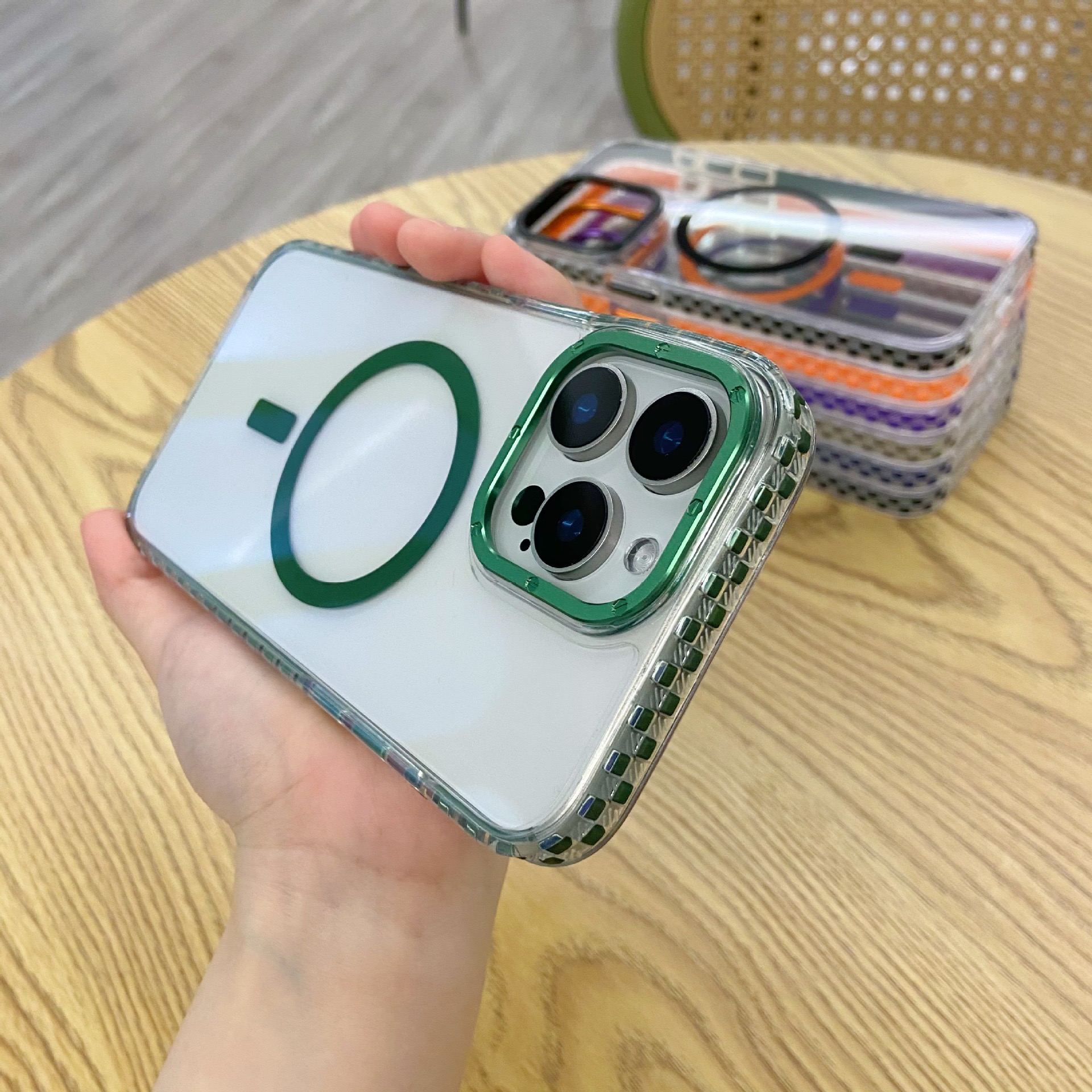 Magnetic Colorful Spot Phone Case