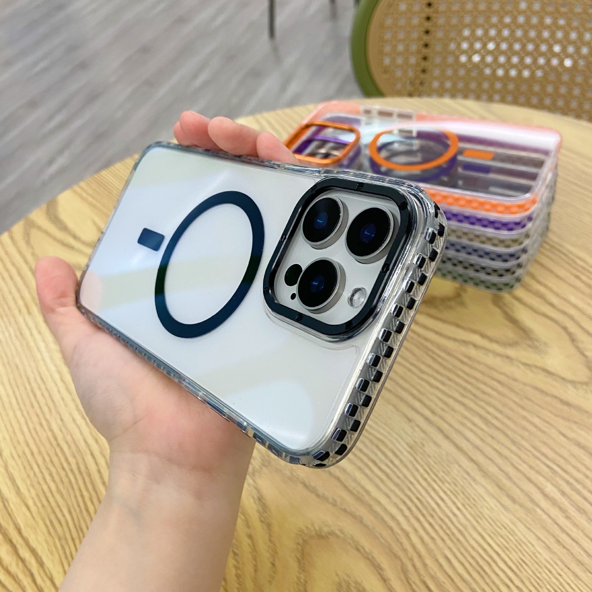 Magnetic Colorful Spot Phone Case