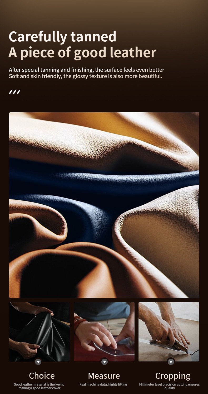 Business Leather Metal Frame Magnetic Phone Case