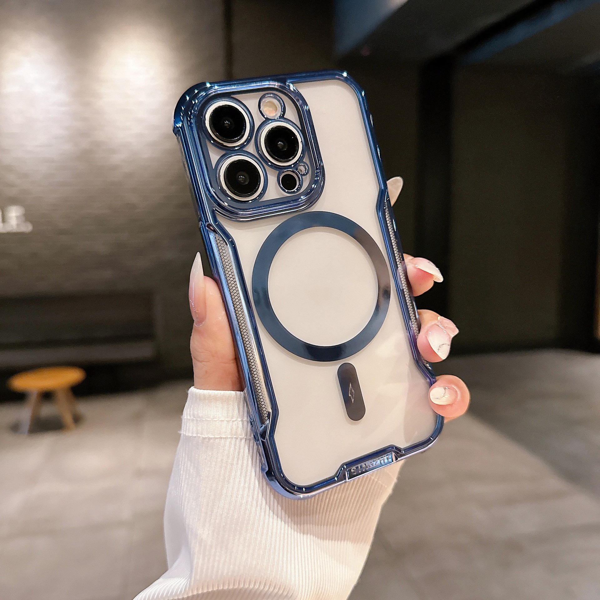 Electroplated Slim Waist Anti-fall Magnetic Phone Case