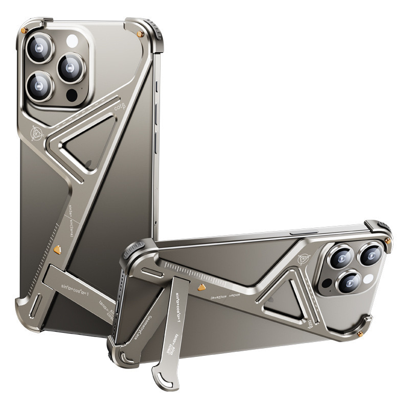 Portable Anti-Fall Geometric Stand Phone Case
