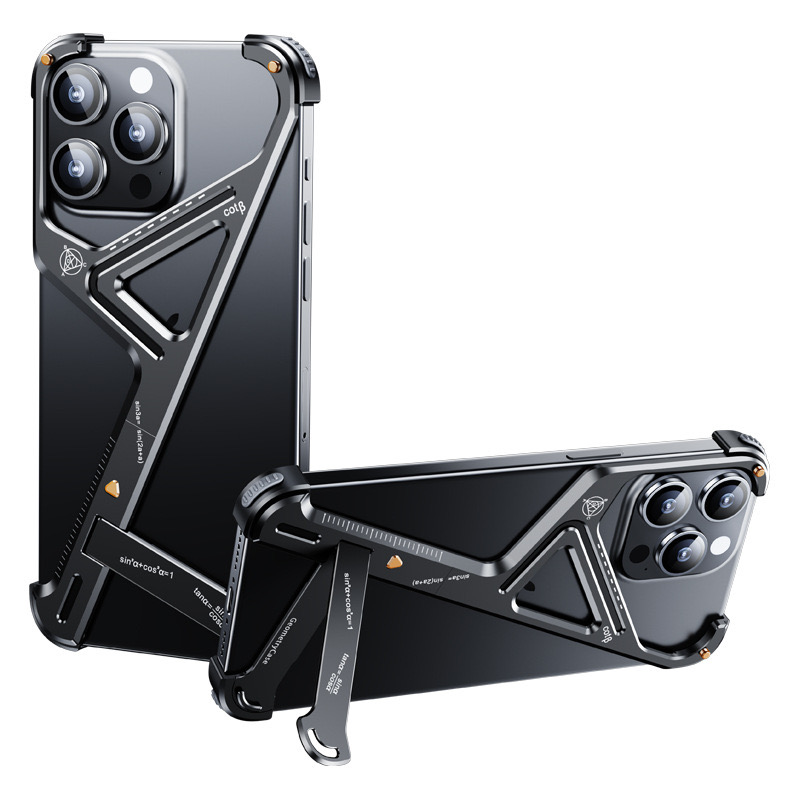 Portable Anti-Fall Geometric Stand Phone Case