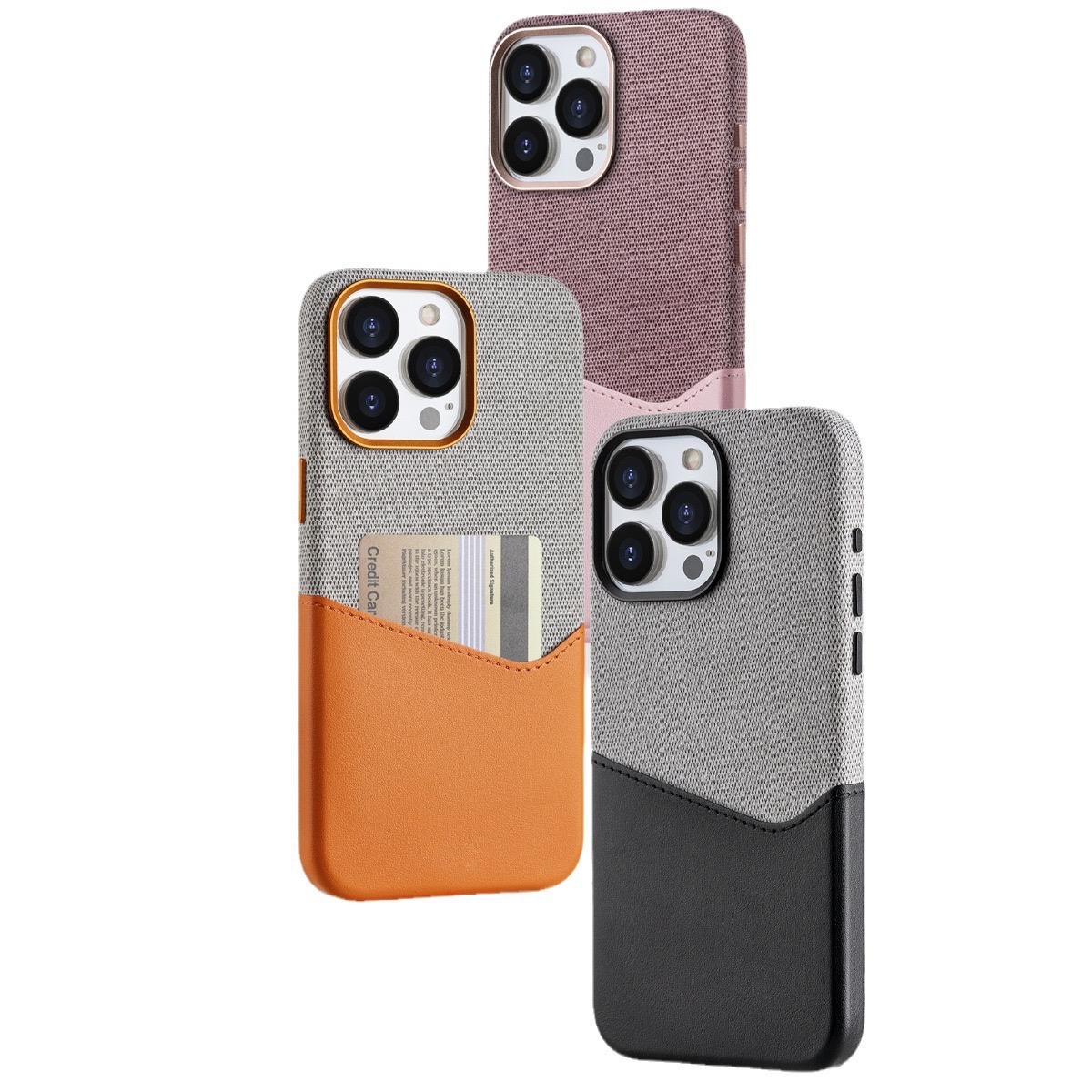 Leather Textured Stitching Magnetic Card Slot Phone Case