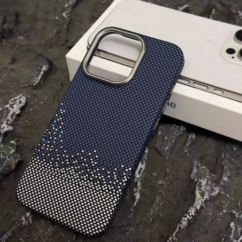 Carbon Fiber Textured Magnetic Anti-fall Phone Case
