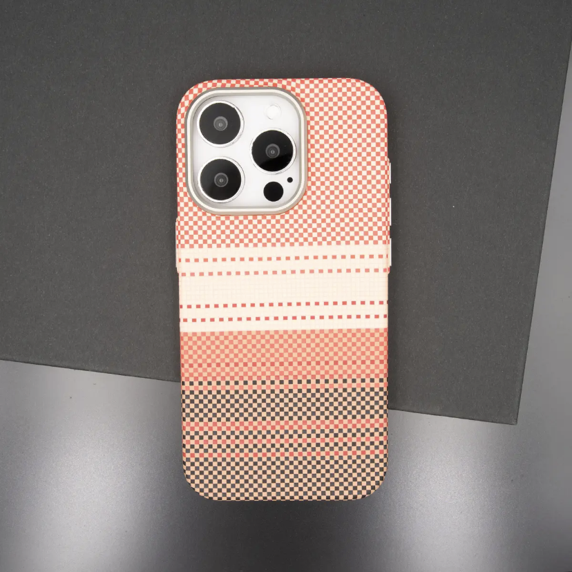 Carbon Fiber Textured Magnetic Anti-fall Phone Case
