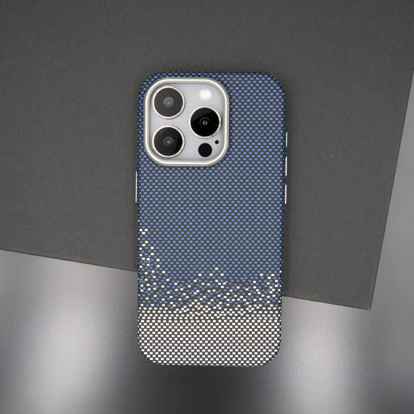 Carbon Fiber Textured Magnetic Anti-fall Phone Case