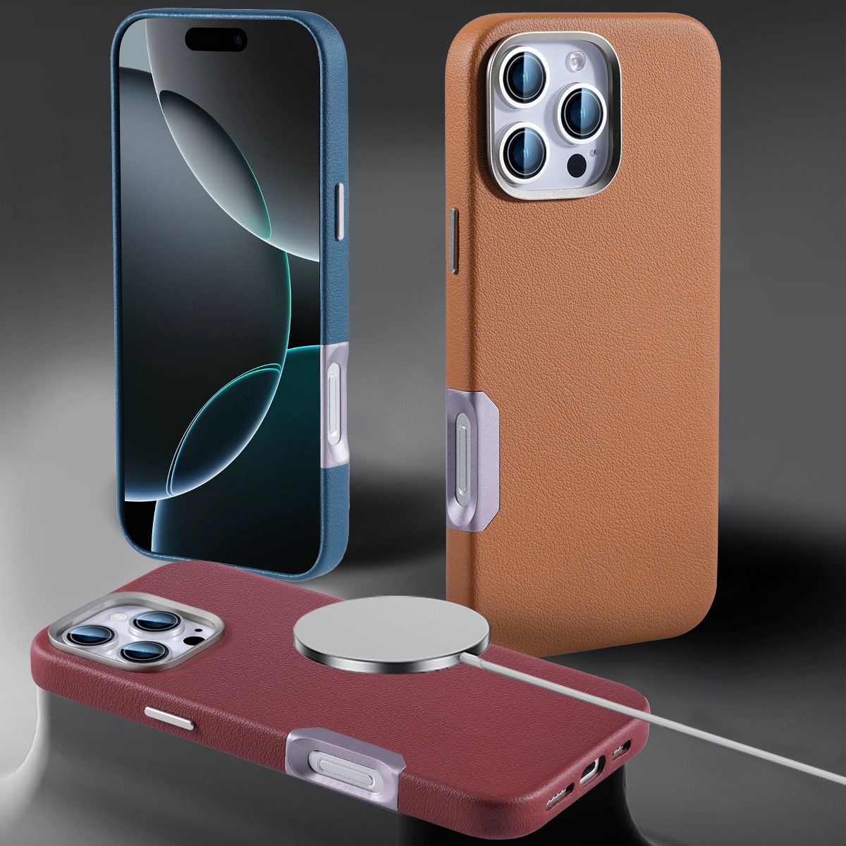 Frosted Leather Magnetic Mobile Phone Case