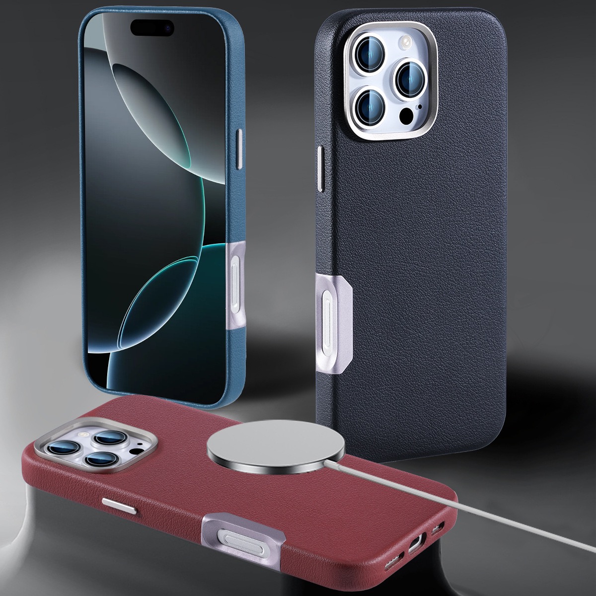 Frosted Leather Magnetic Mobile Phone Case