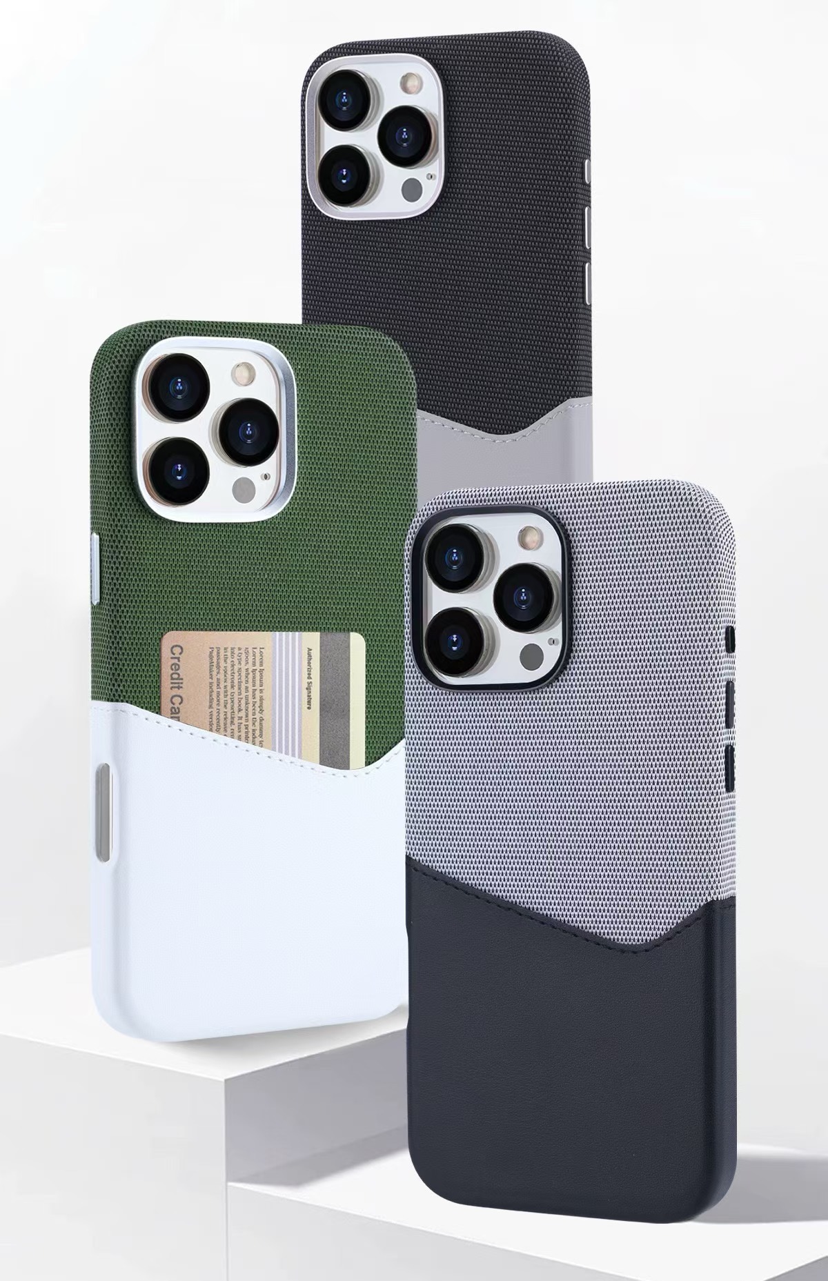 Leather Textured Stitching Magnetic Card Slot Phone Case