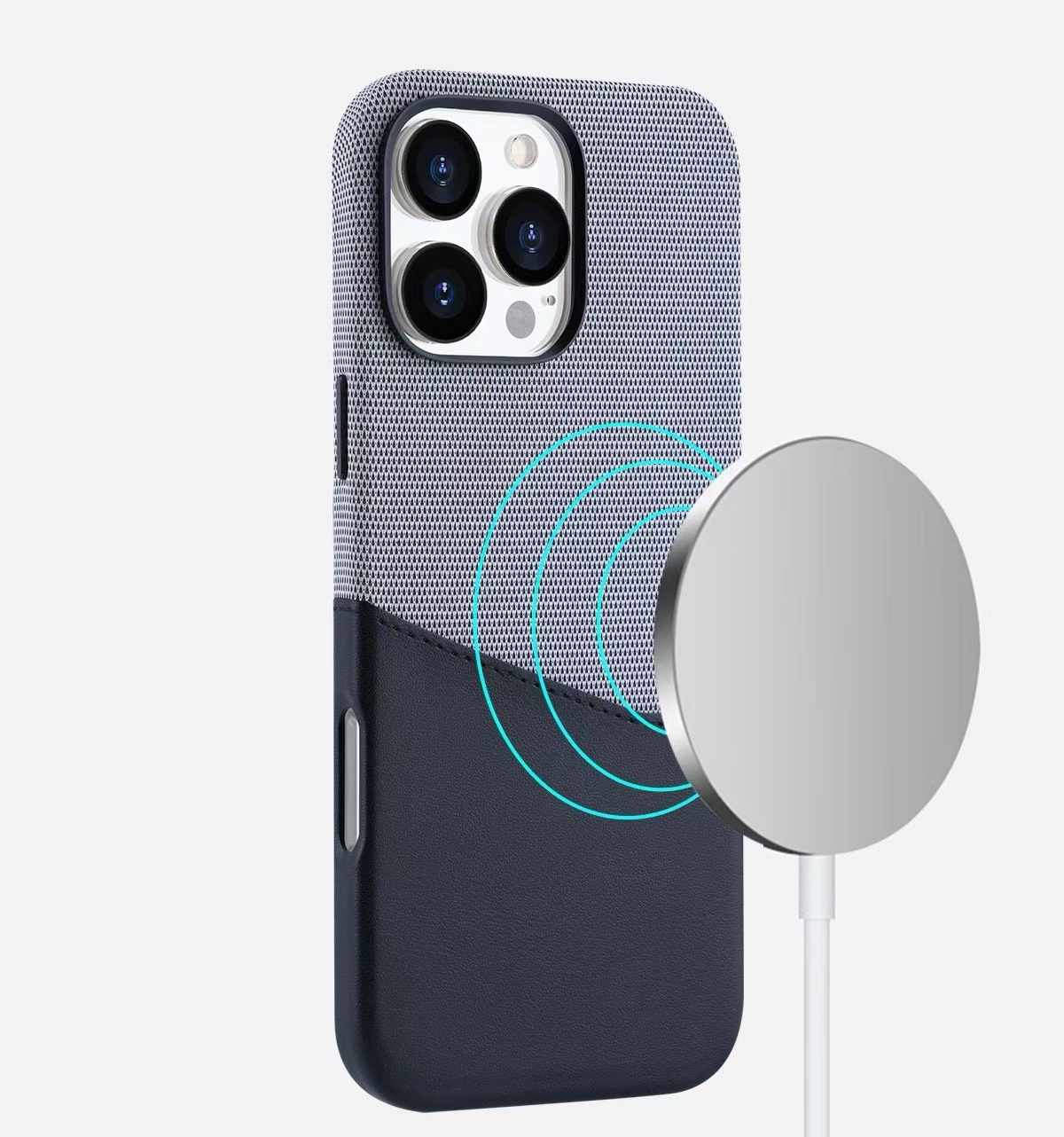 Leather Textured Stitching Magnetic Card Slot Phone Case