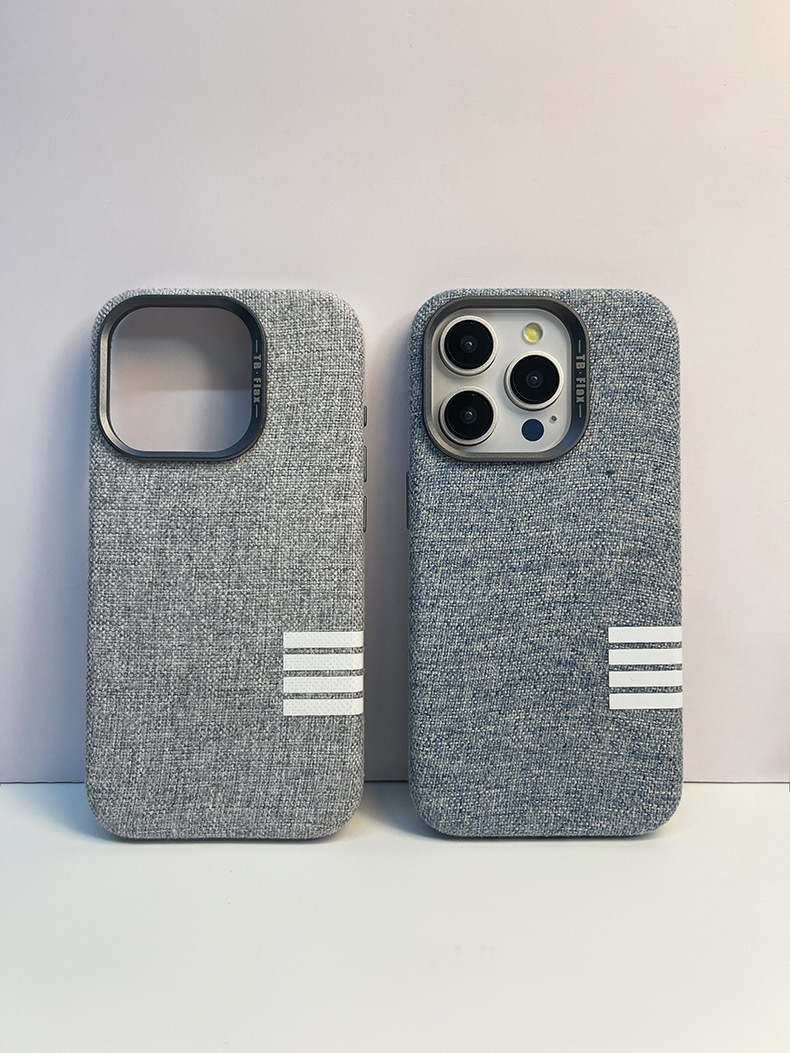 Retro Linen Fabric Non-slip Sweat-absorbent Magnetic Phone Case