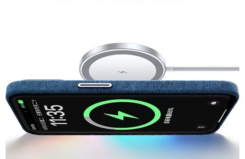 Retro Linen Fabric Non-slip Sweat-absorbent Magnetic Phone Case