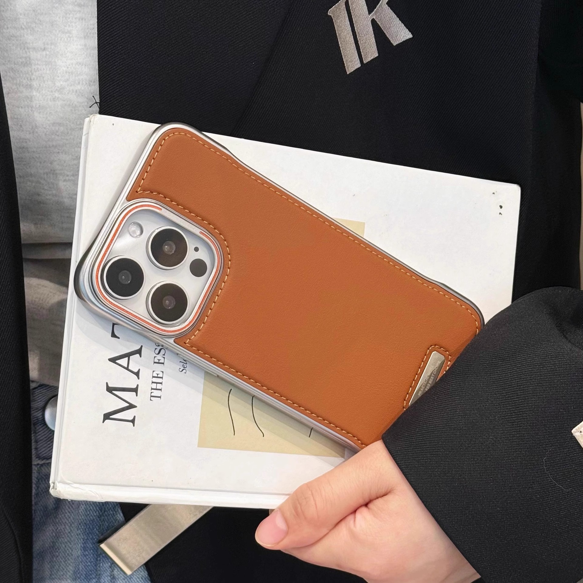 Frameless Leather Magnetic Phone Case