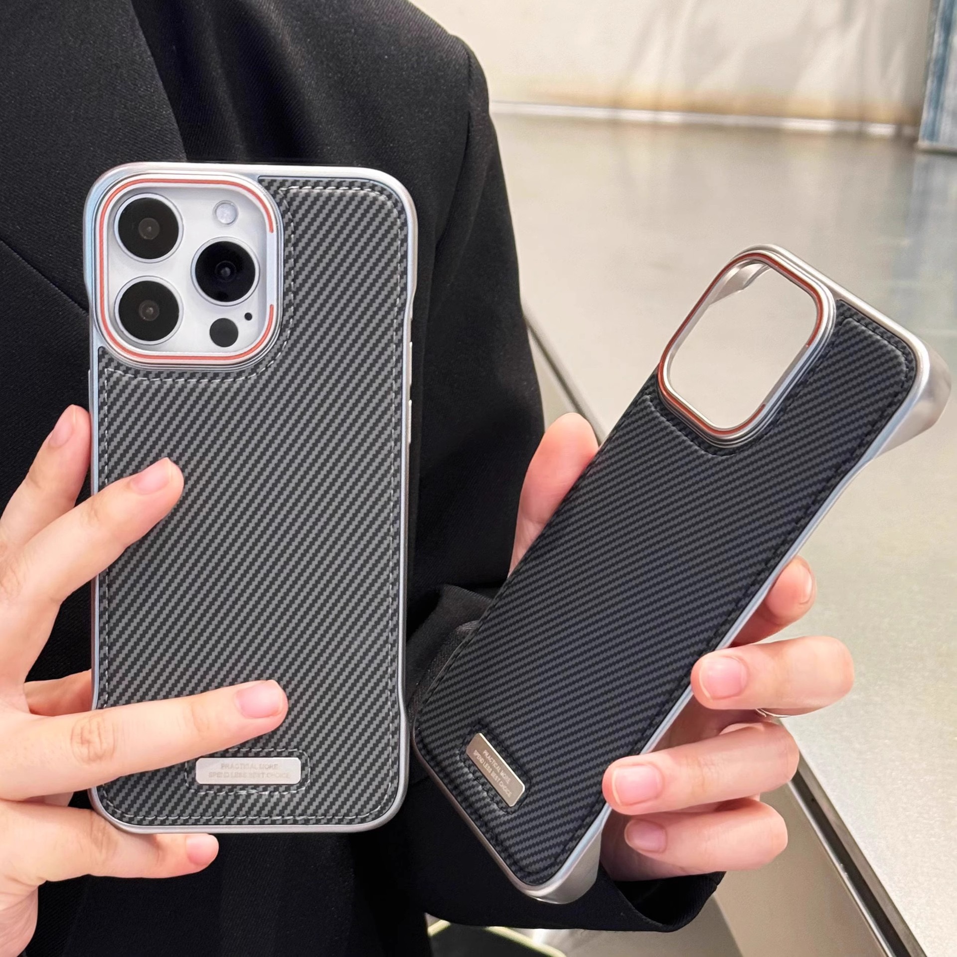 Frameless Leather Magnetic Phone Case