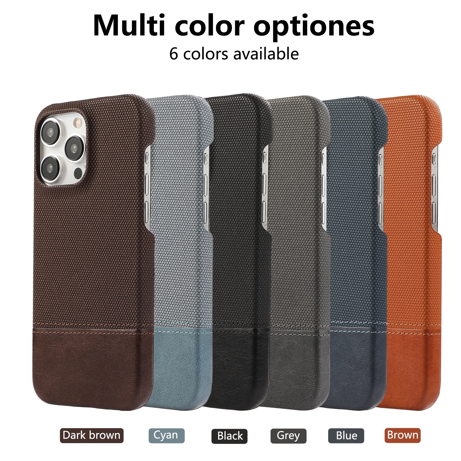 Leather Stitching Anti-slip Phone Case