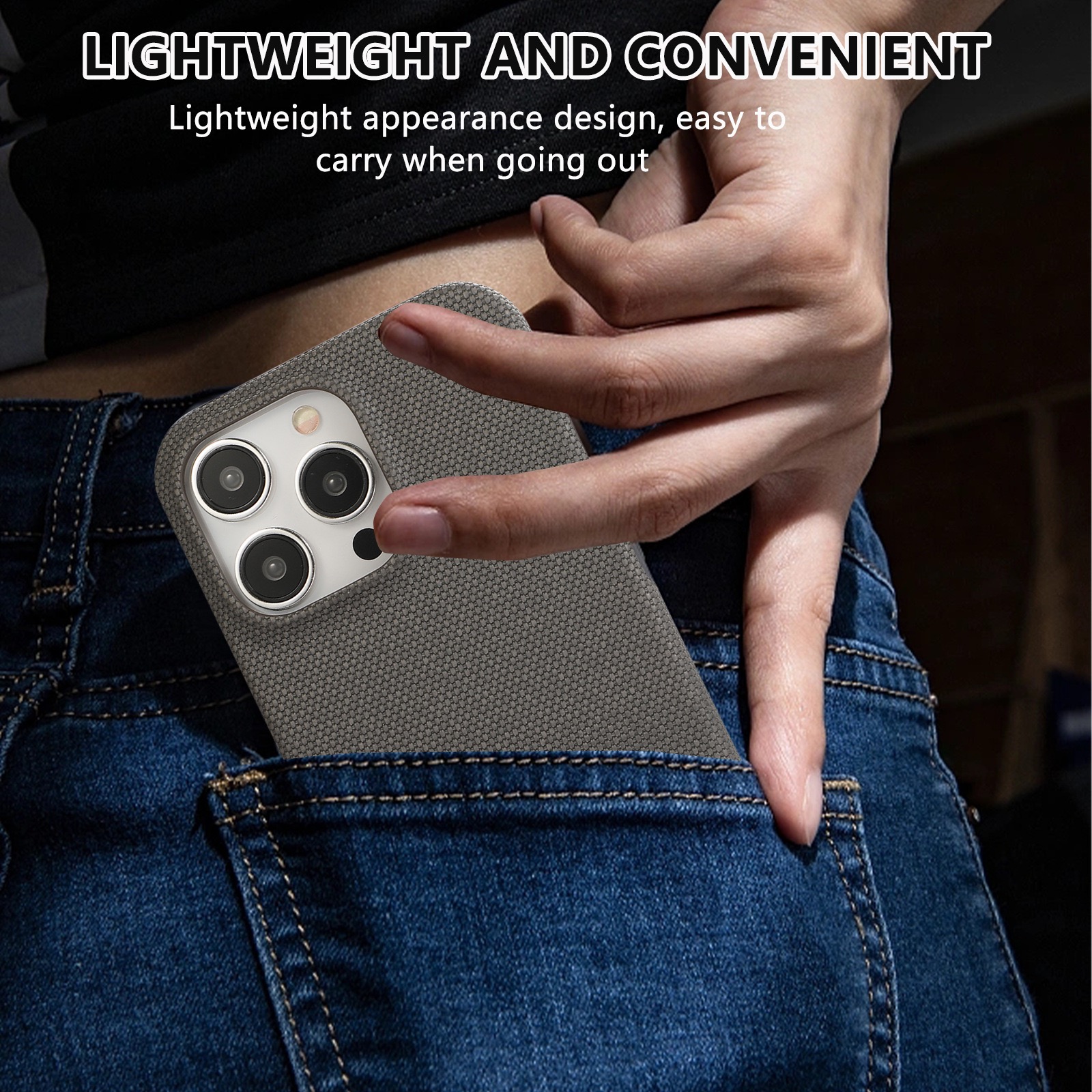 Leather Stitching Anti-slip Phone Case
