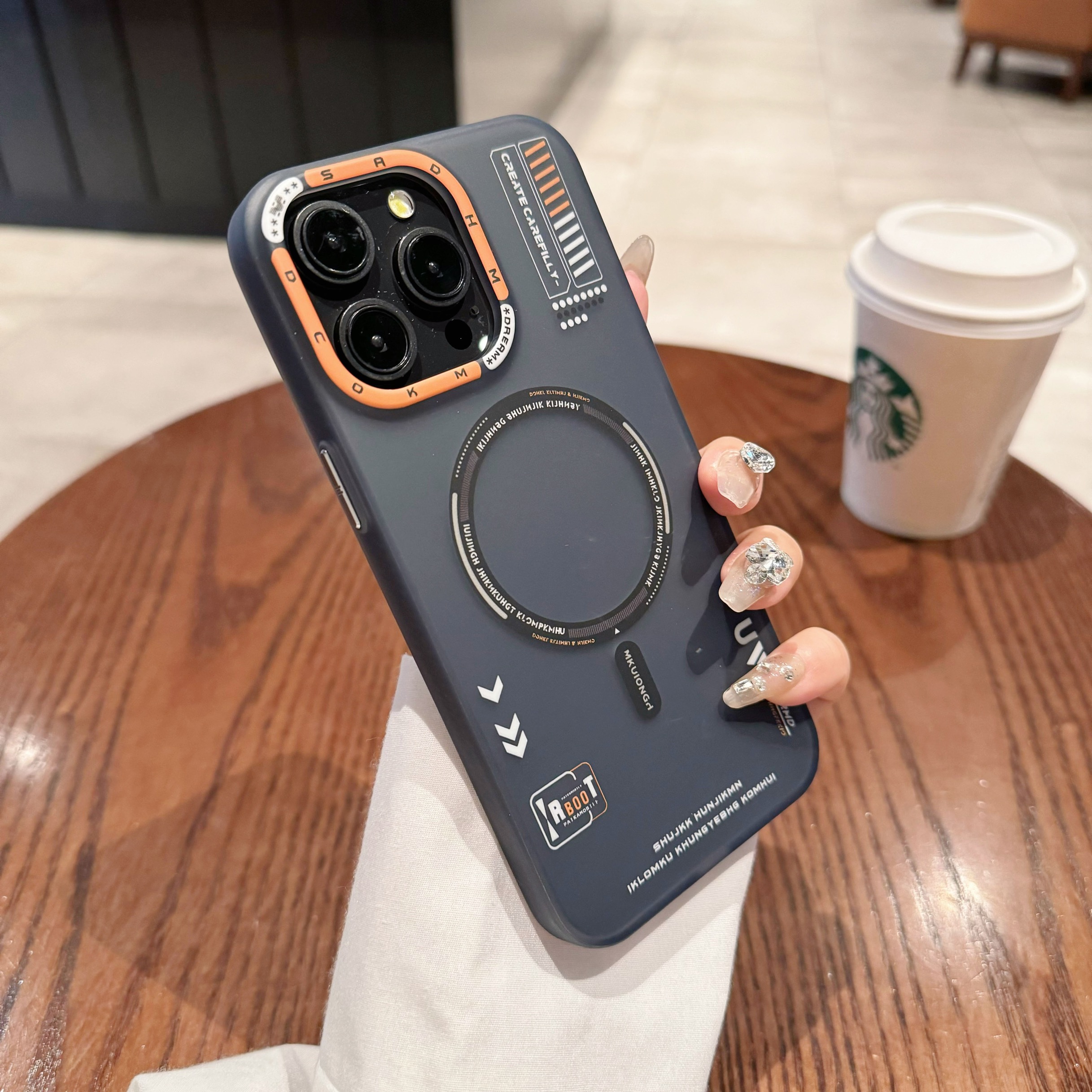 Tech Style Magnetic Frosted Phone Case