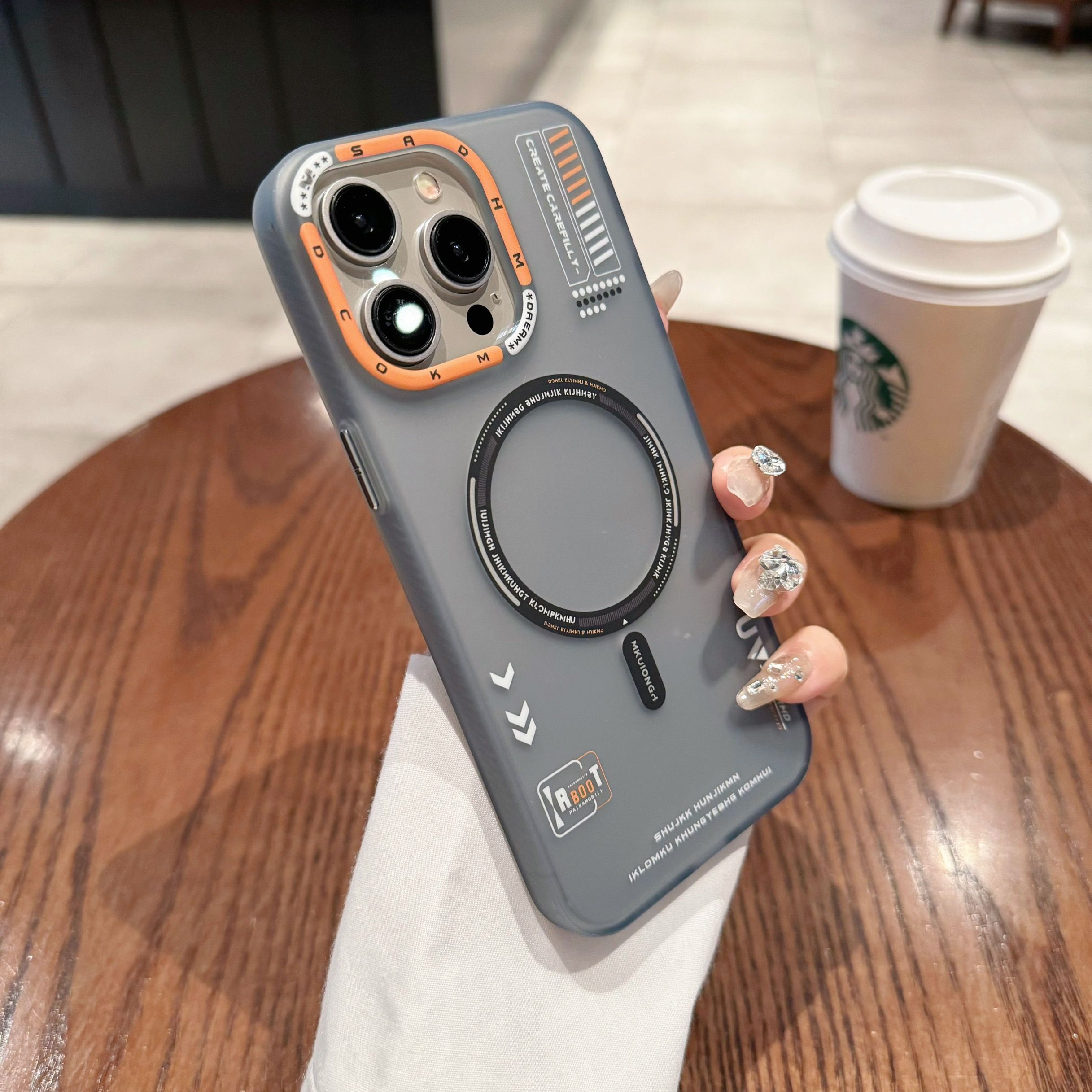 Tech Style Magnetic Frosted Phone Case