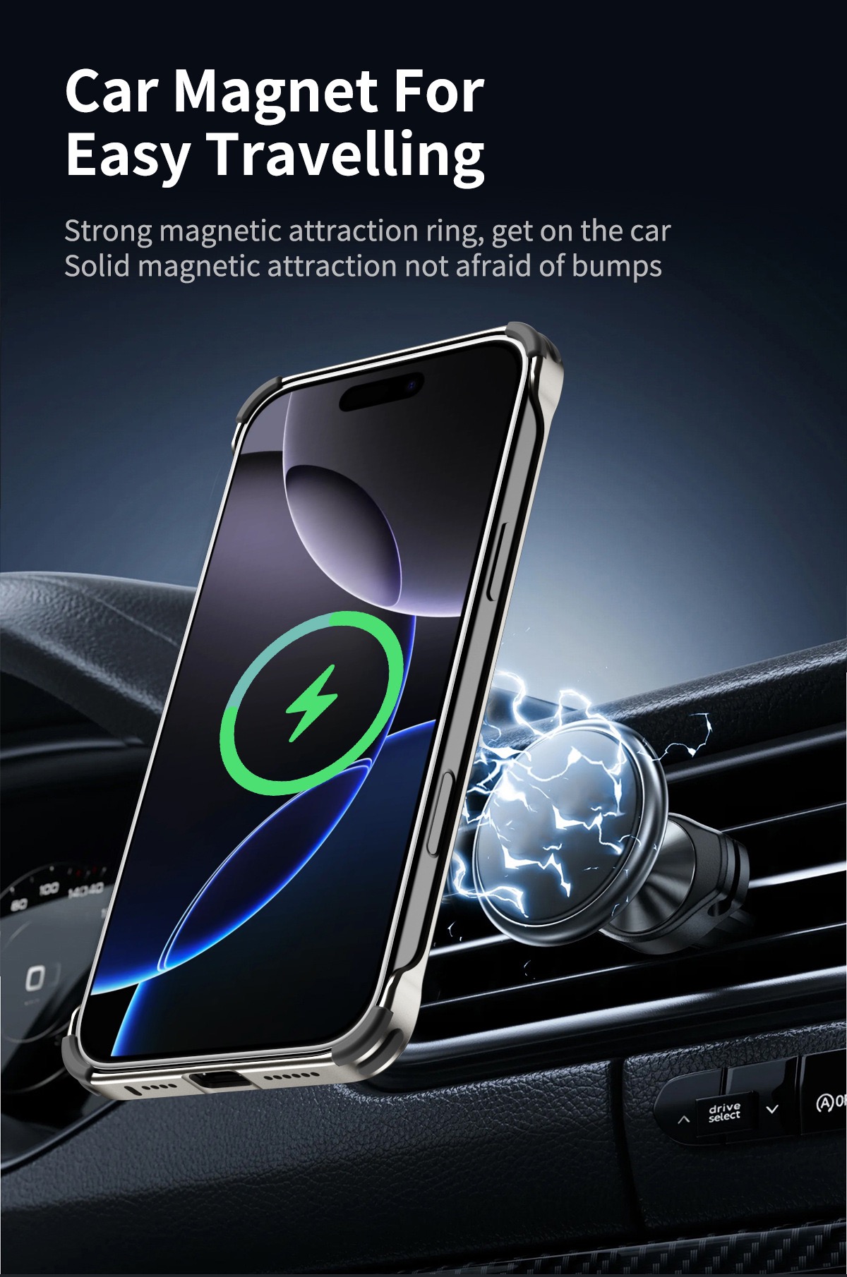 New Knight Series Metal Heat Dissipation Magnetic Phone Case