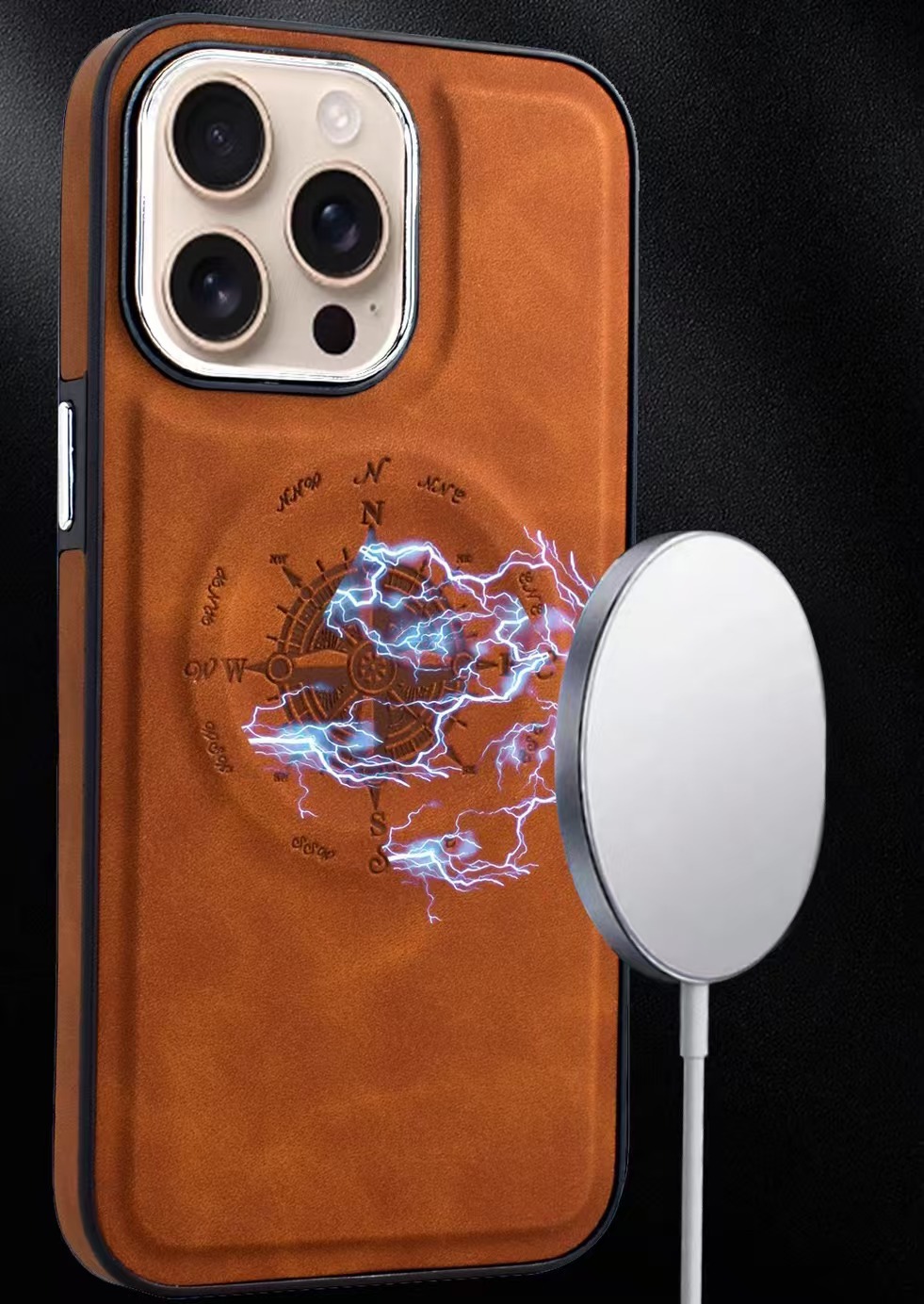 Leather Nautical Magnetic Anti-fall Phone Case