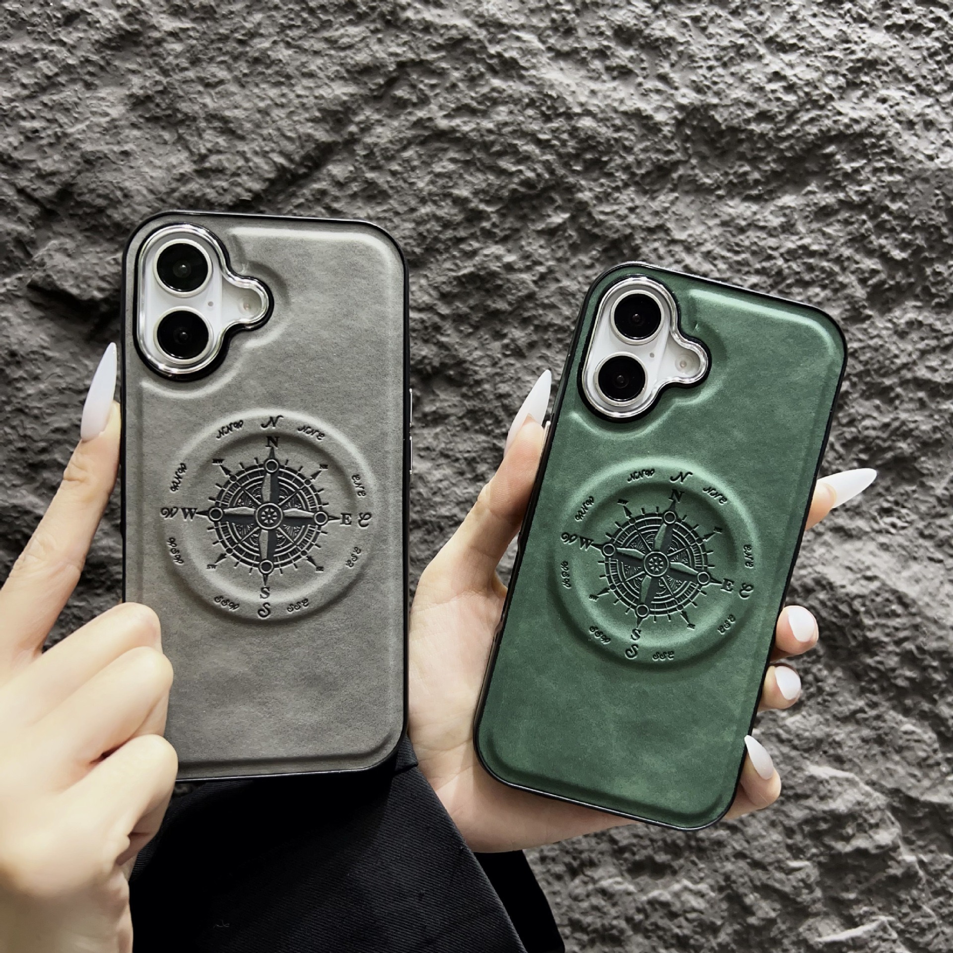 Leather Nautical Magnetic Anti-fall Phone Case