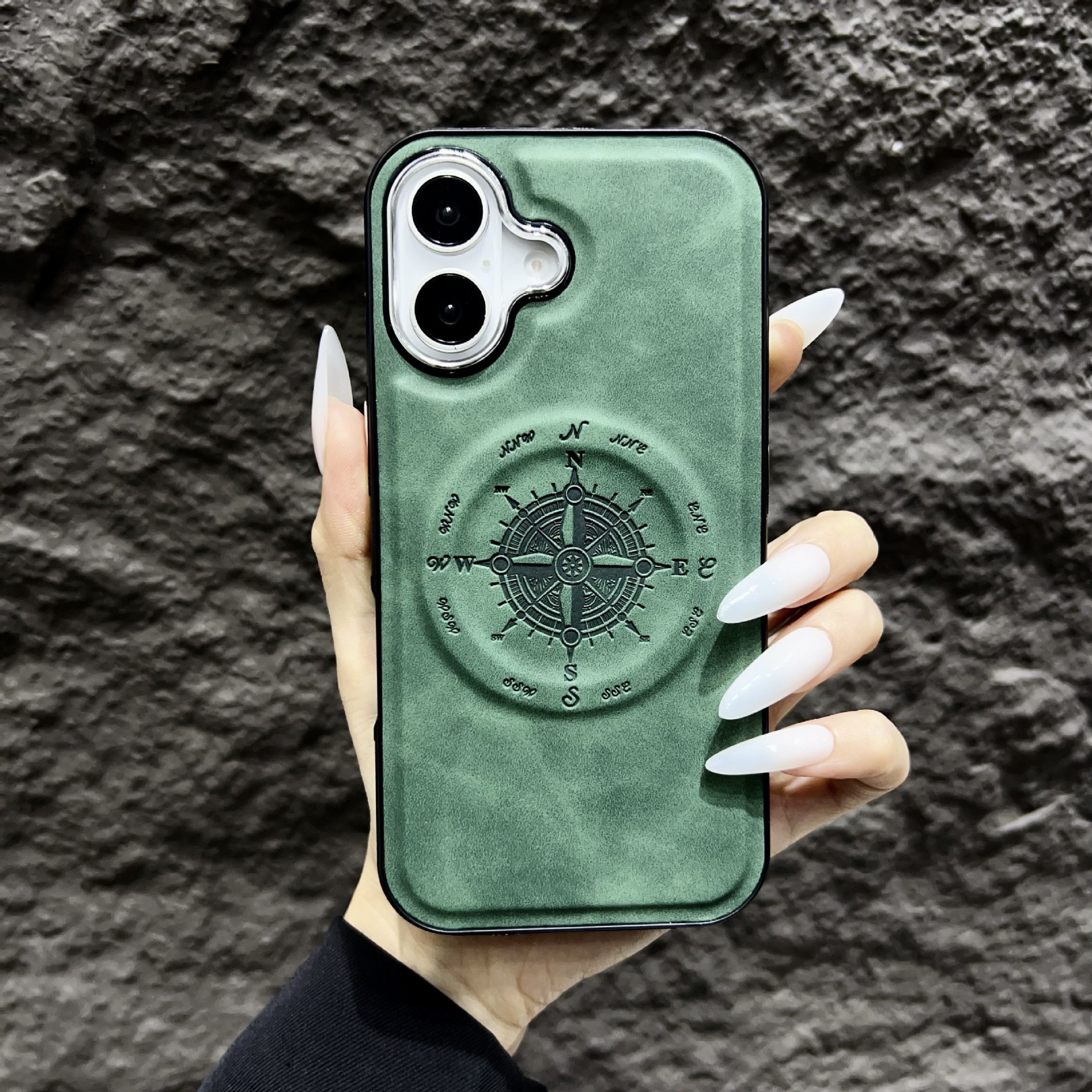 Leather Nautical Magnetic Anti-fall Phone Case