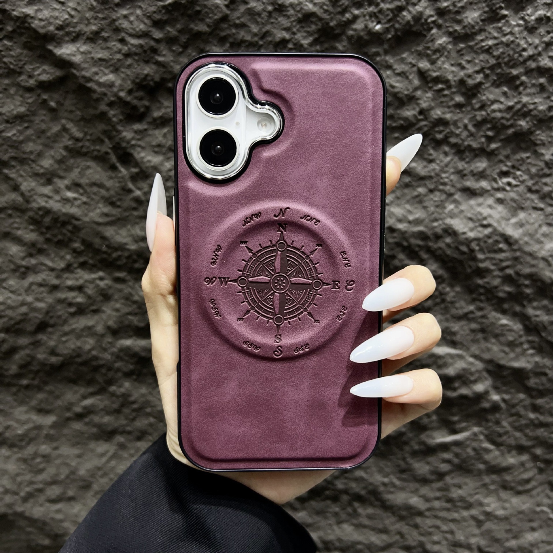 Leather Nautical Magnetic Anti-fall Phone Case