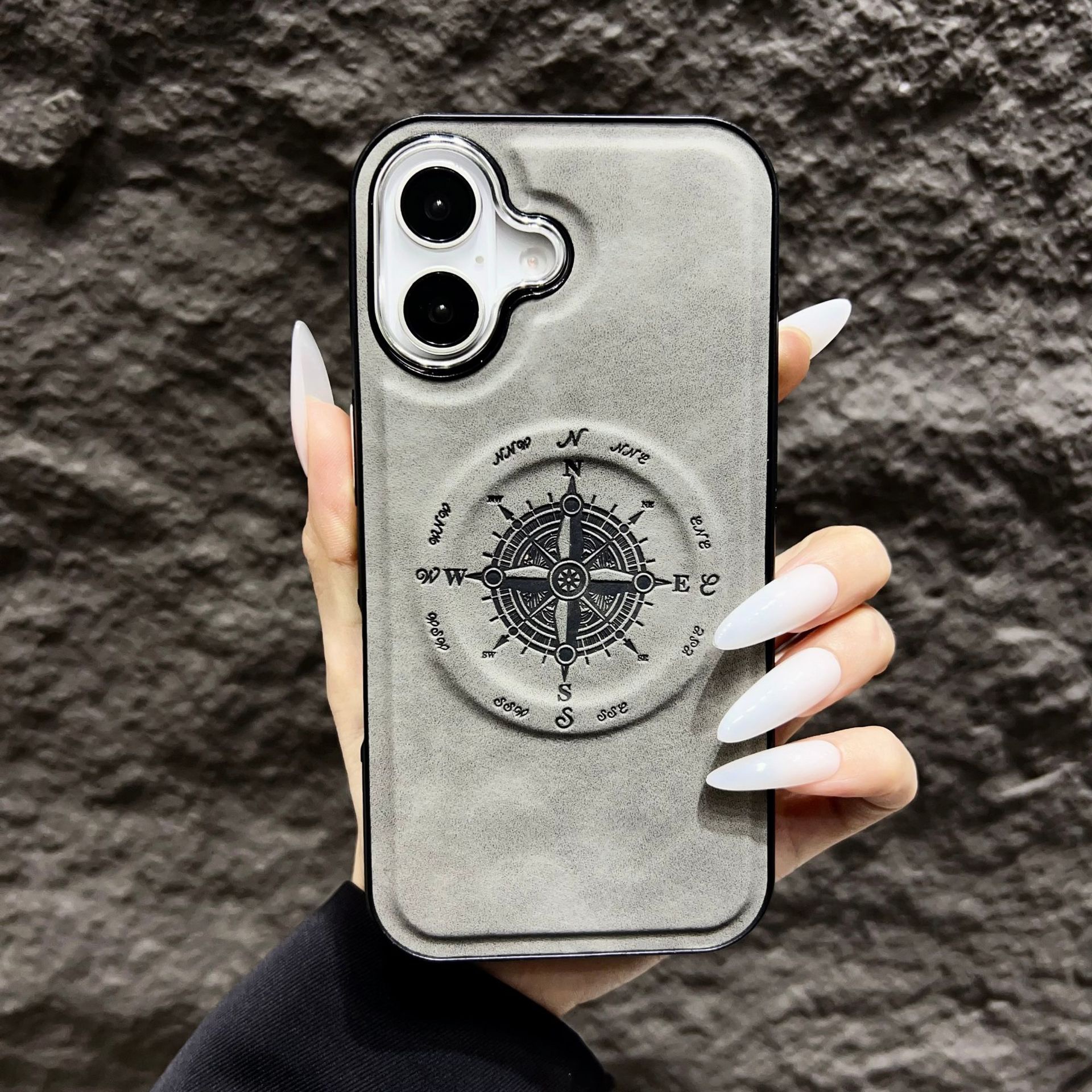 Leather Nautical Magnetic Anti-fall Phone Case