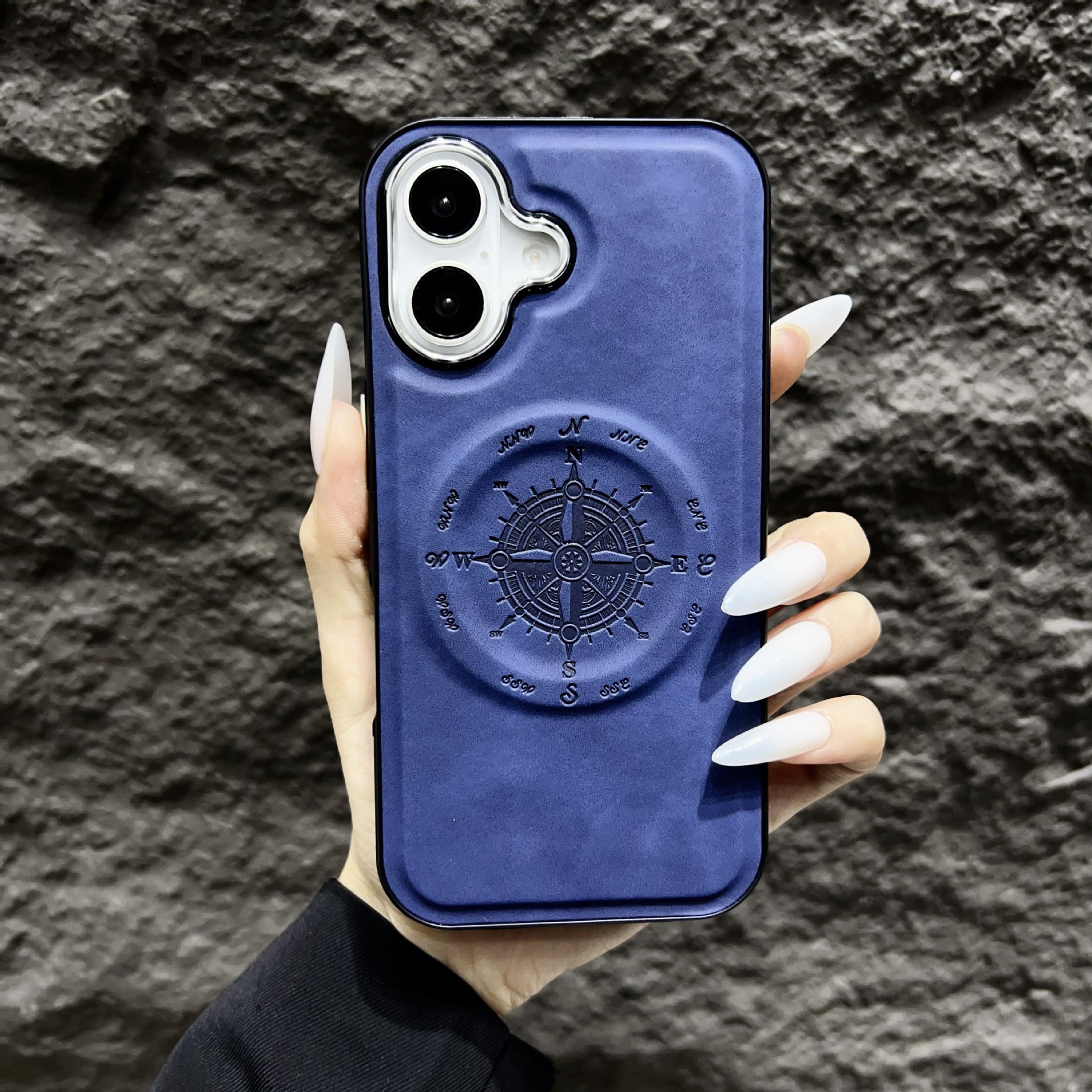 Leather Nautical Magnetic Anti-fall Phone Case