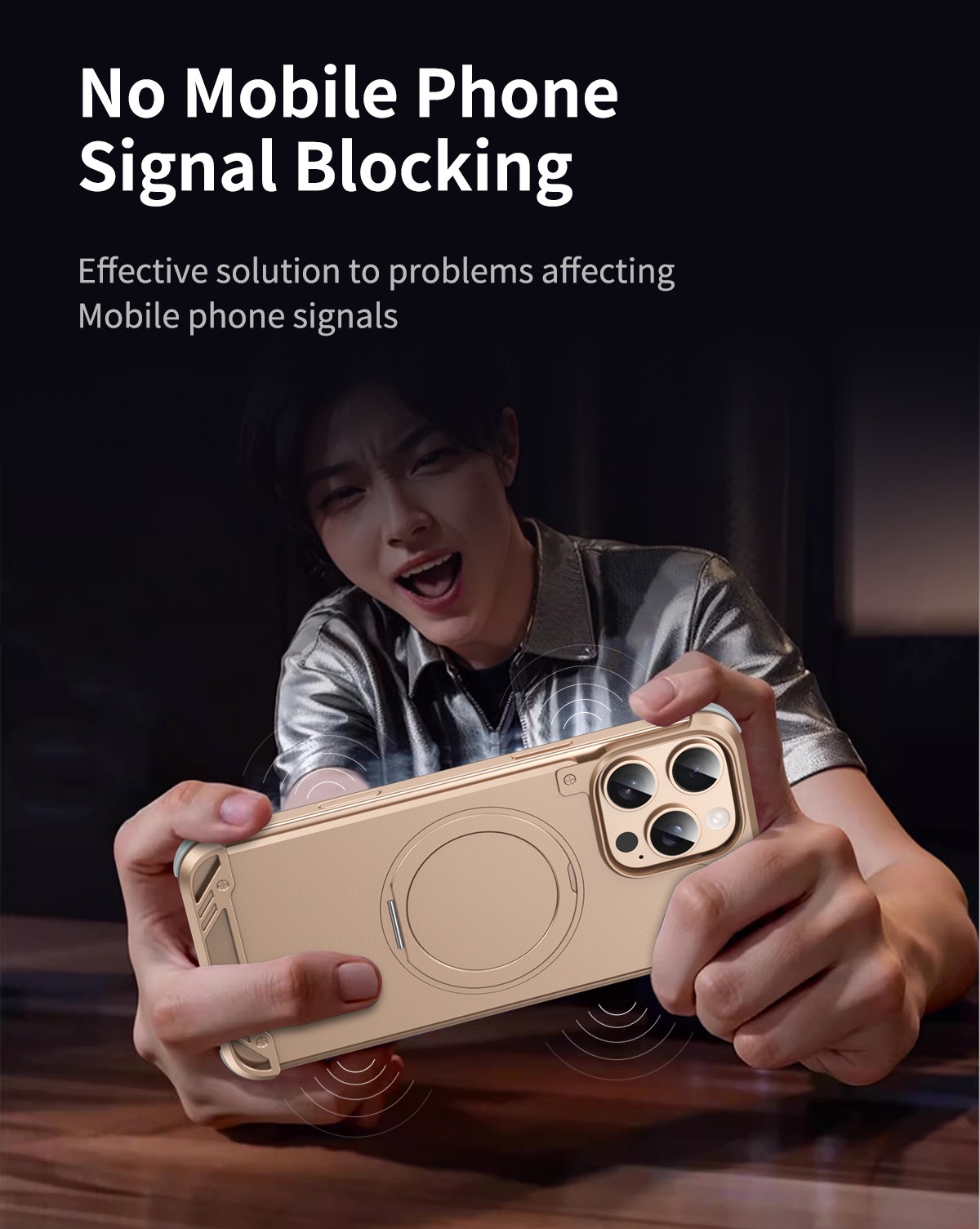 Metal Aroma Rotating Bracket Magnetic Phone Case