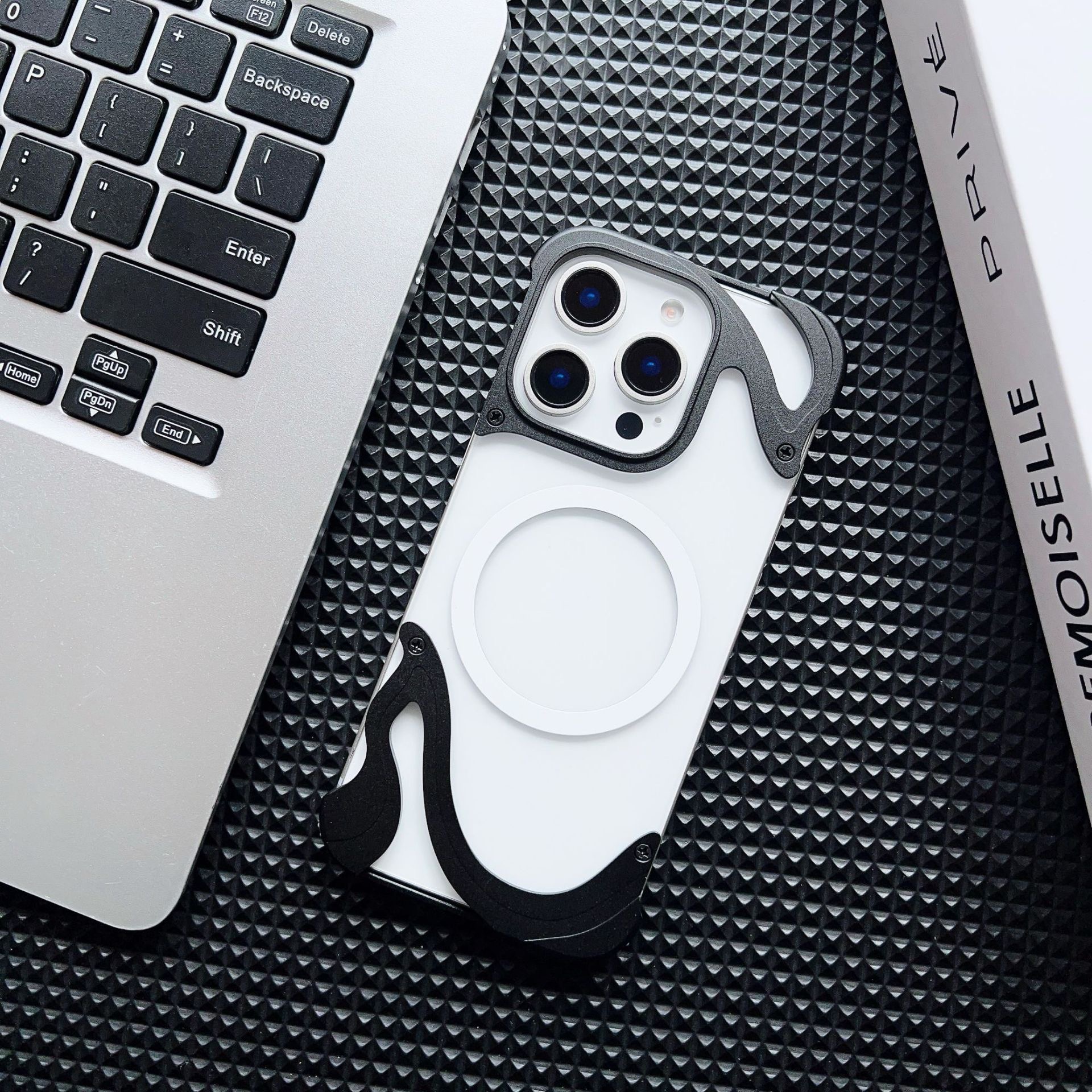 Dolphin Series Metal Bracket Magnetic Phone Case