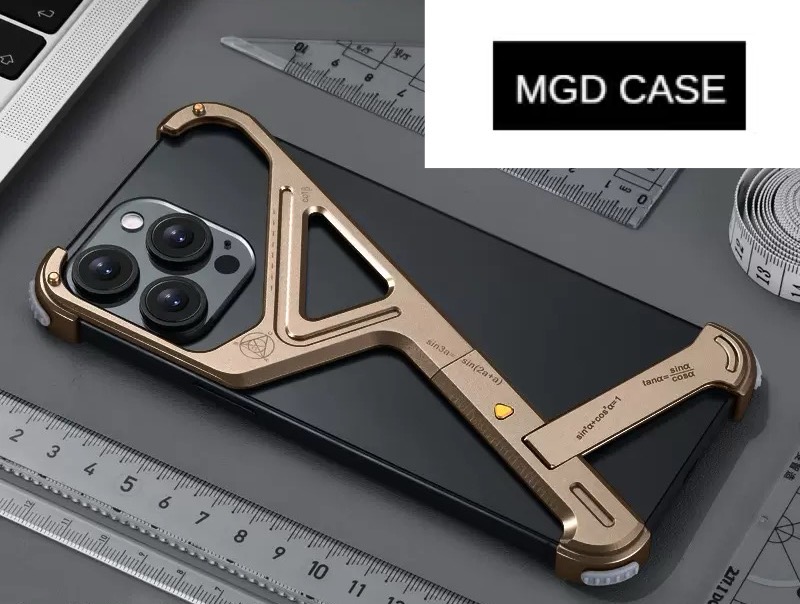 Creative Portable Anti-Fall Geometric Stand Phone Case