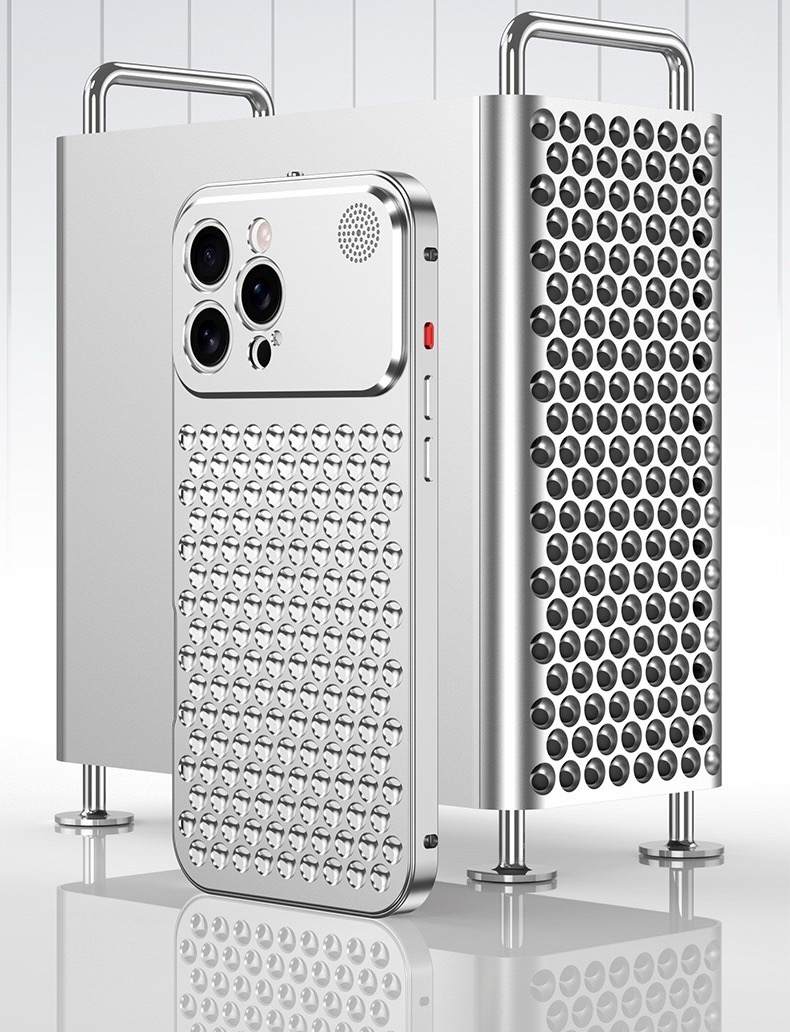 Metal Snap Lens Protection Aromatherapy Heat Dissipation Mobile Phone Case