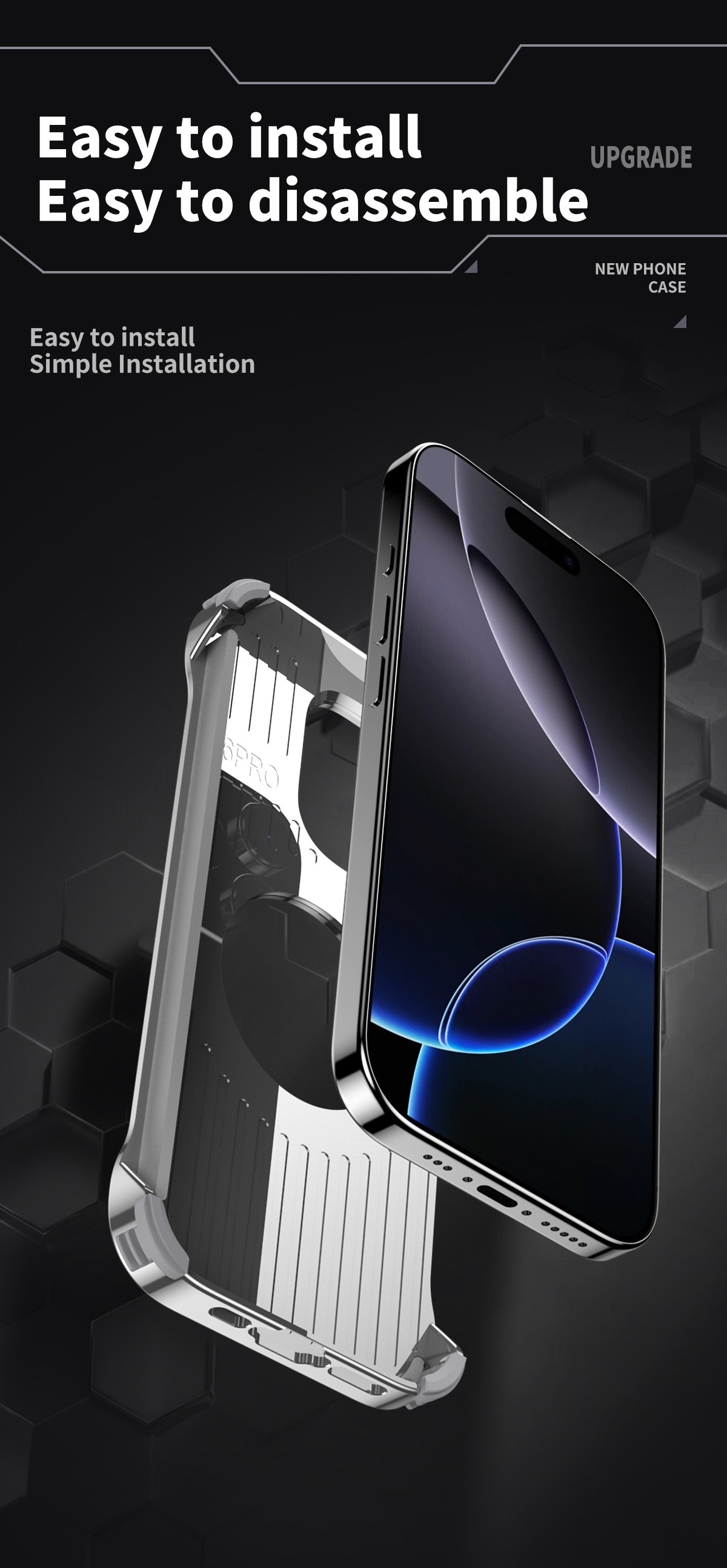 Walnut Metal Frameless Rotating Stand Magnetic Phone Case