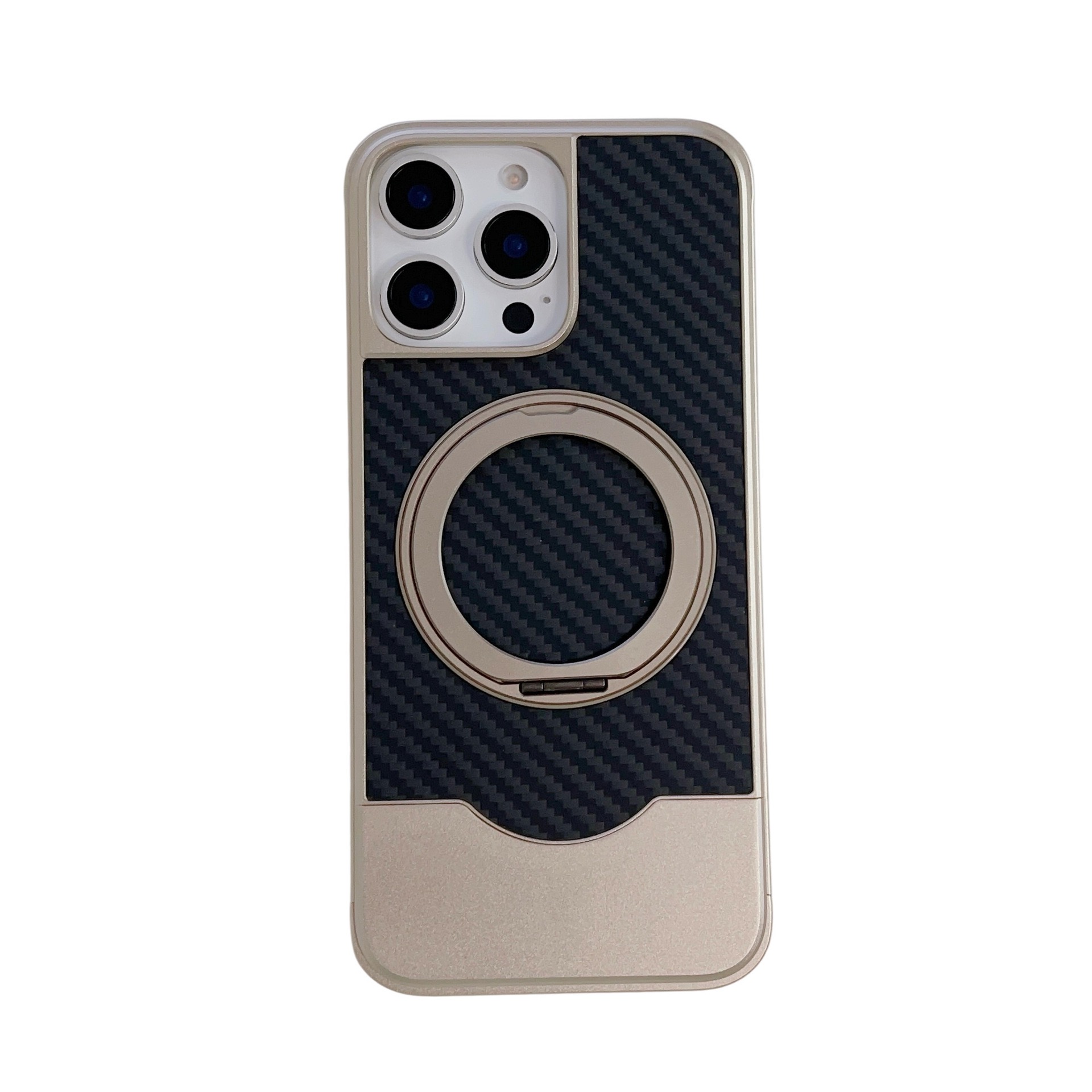 Metal Telescopic Buckle Bracket Magnetic Phone Case