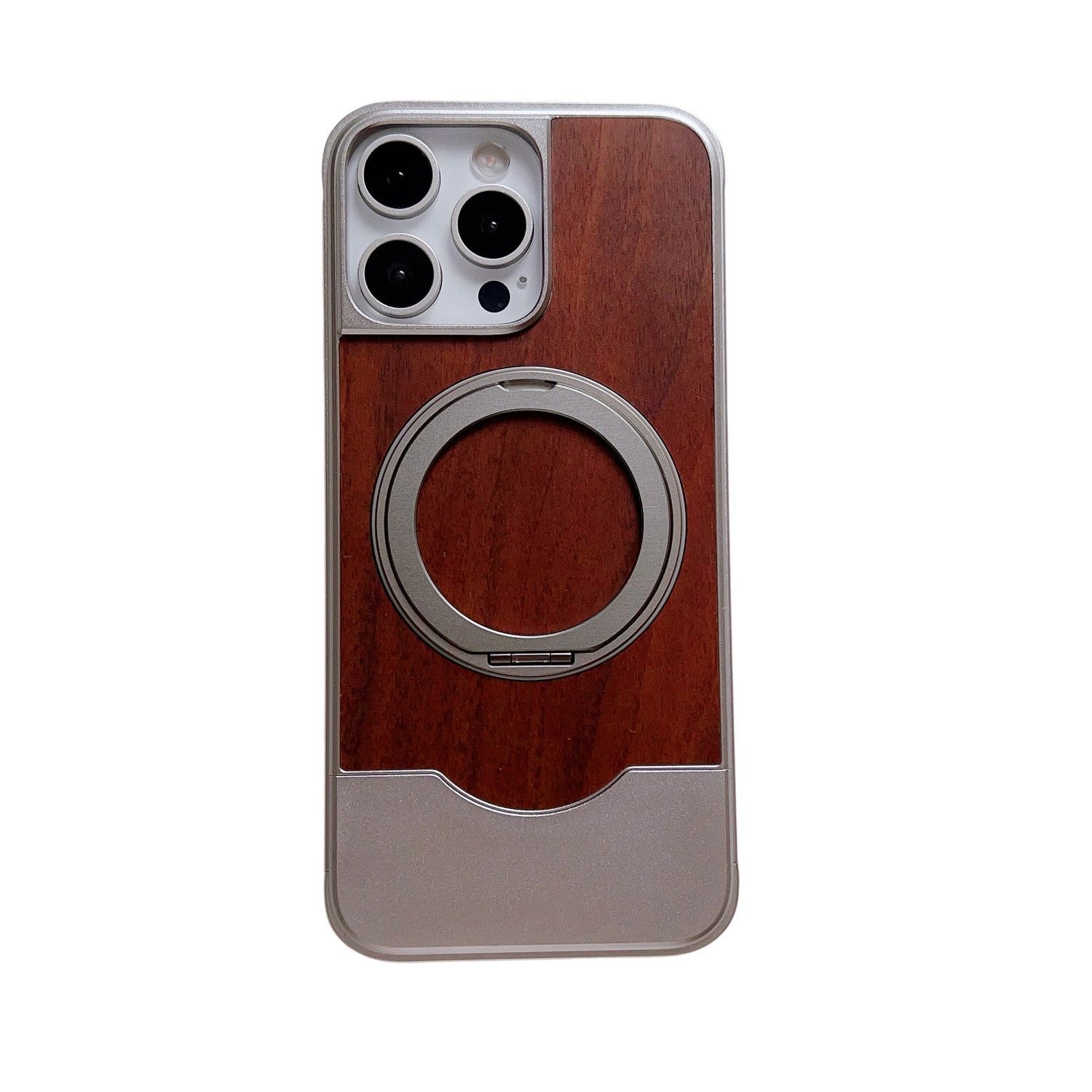 Metal Telescopic Buckle Bracket Magnetic Phone Case