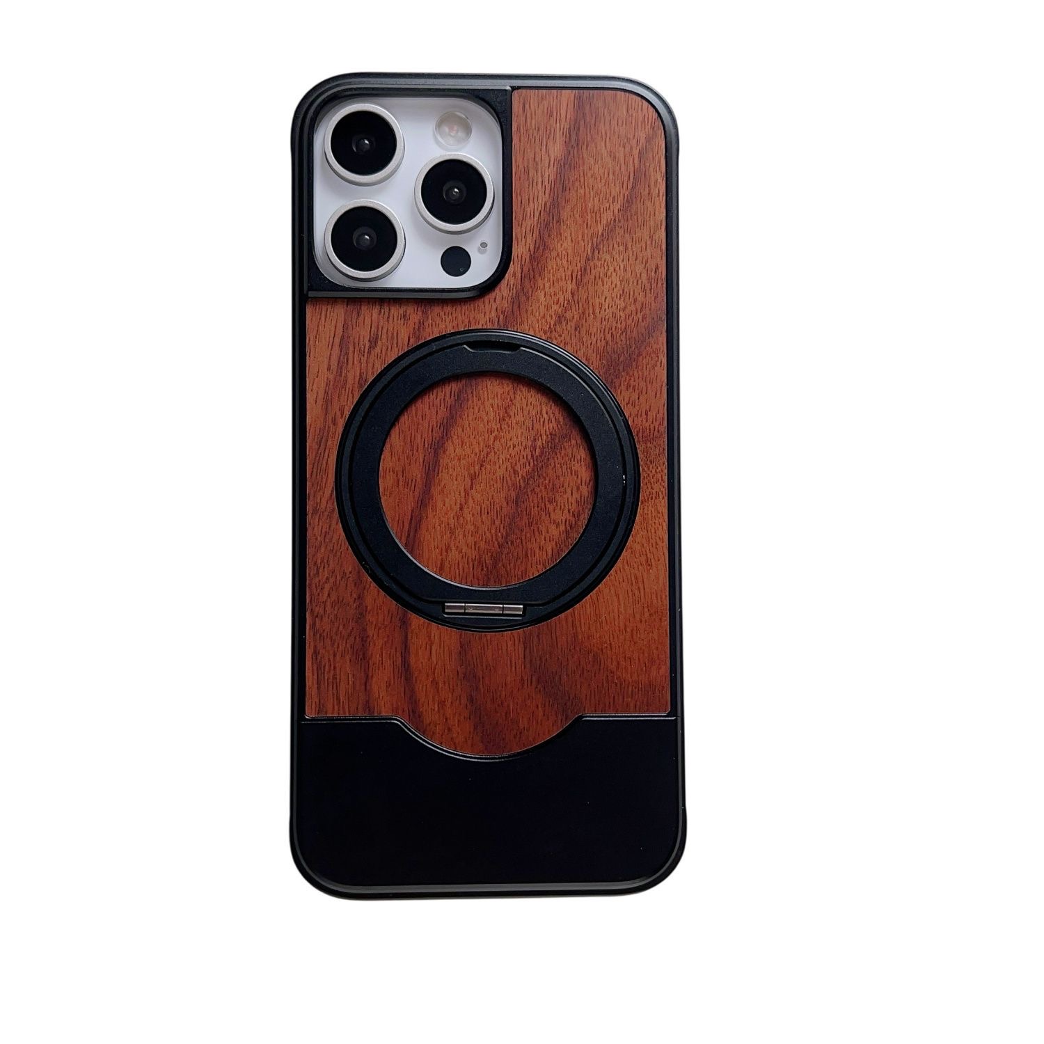 Metal Telescopic Buckle Bracket Magnetic Phone Case