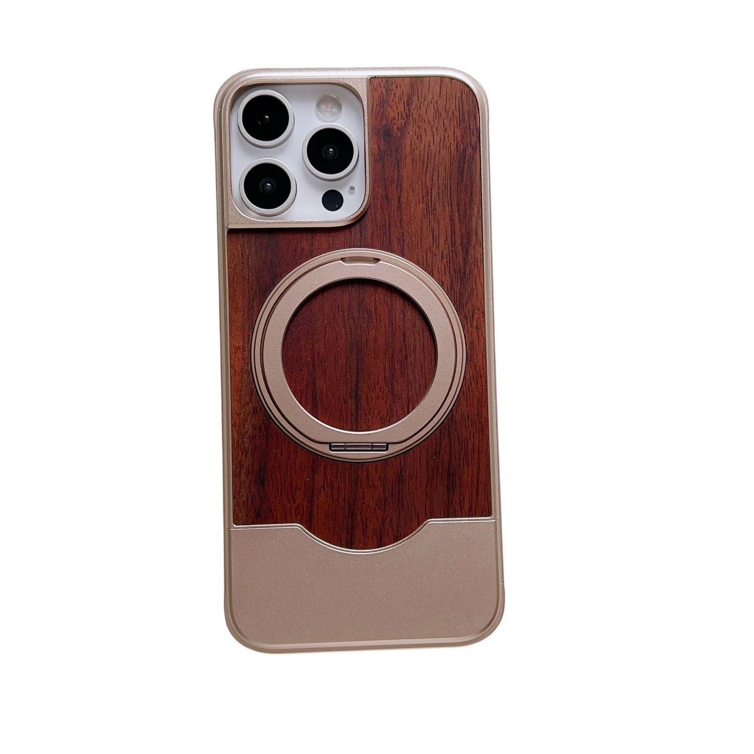 Metal Telescopic Buckle Bracket Magnetic Phone Case