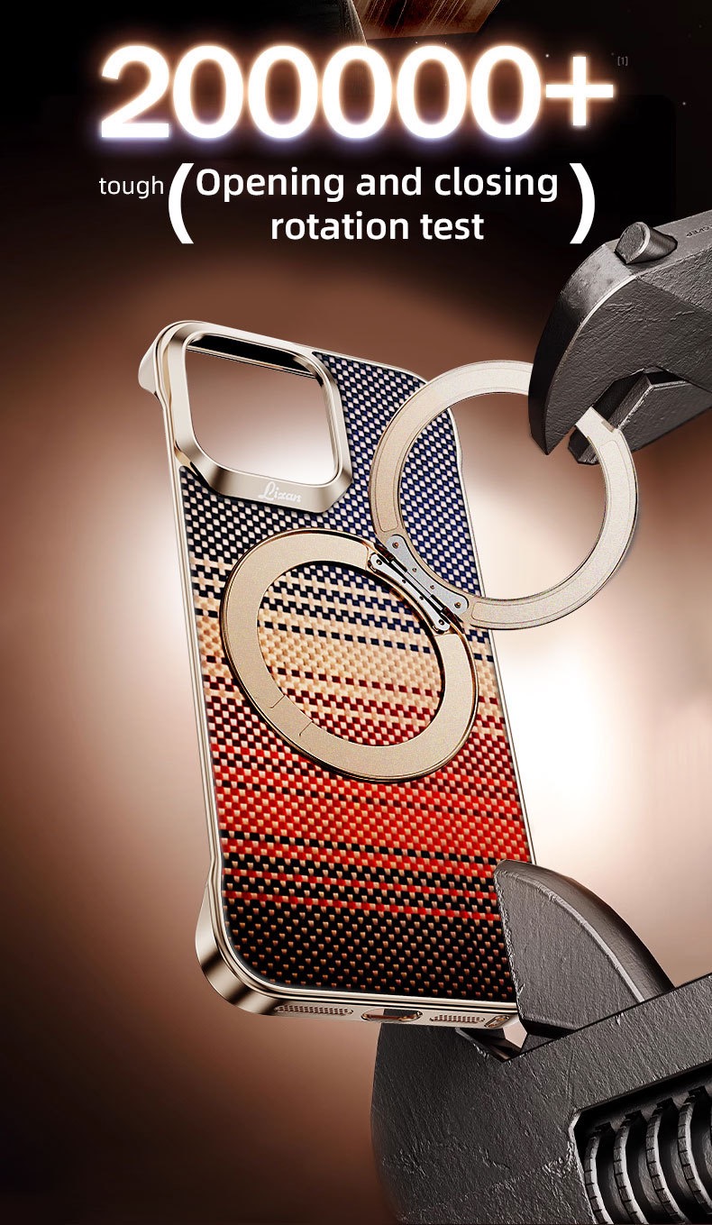 Kevlar Elegant Magnetic Rotating Bracket Phone Case