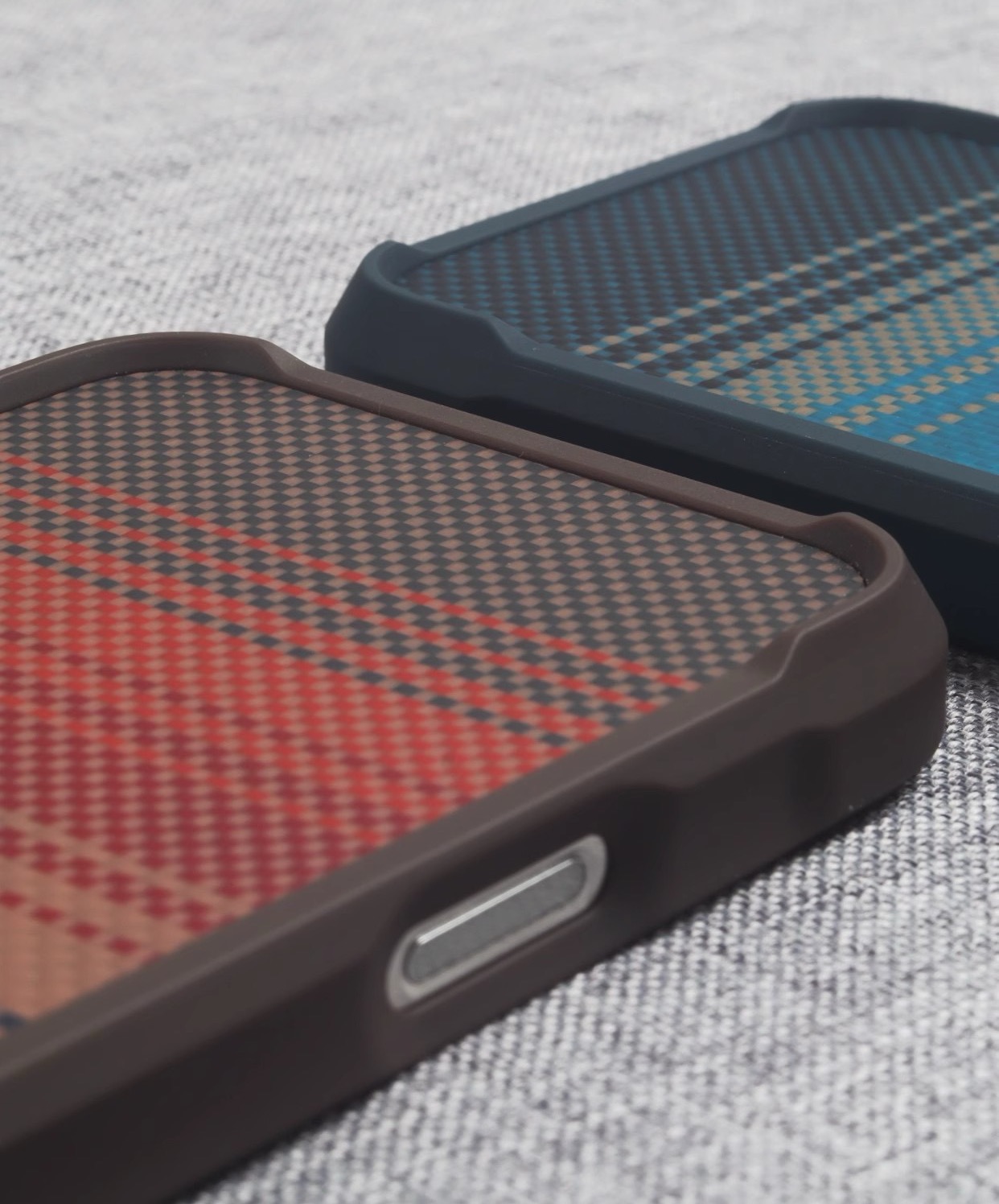 Kevlar Carbon Fiber Leather Anti-Fall Magnetic Phone Case