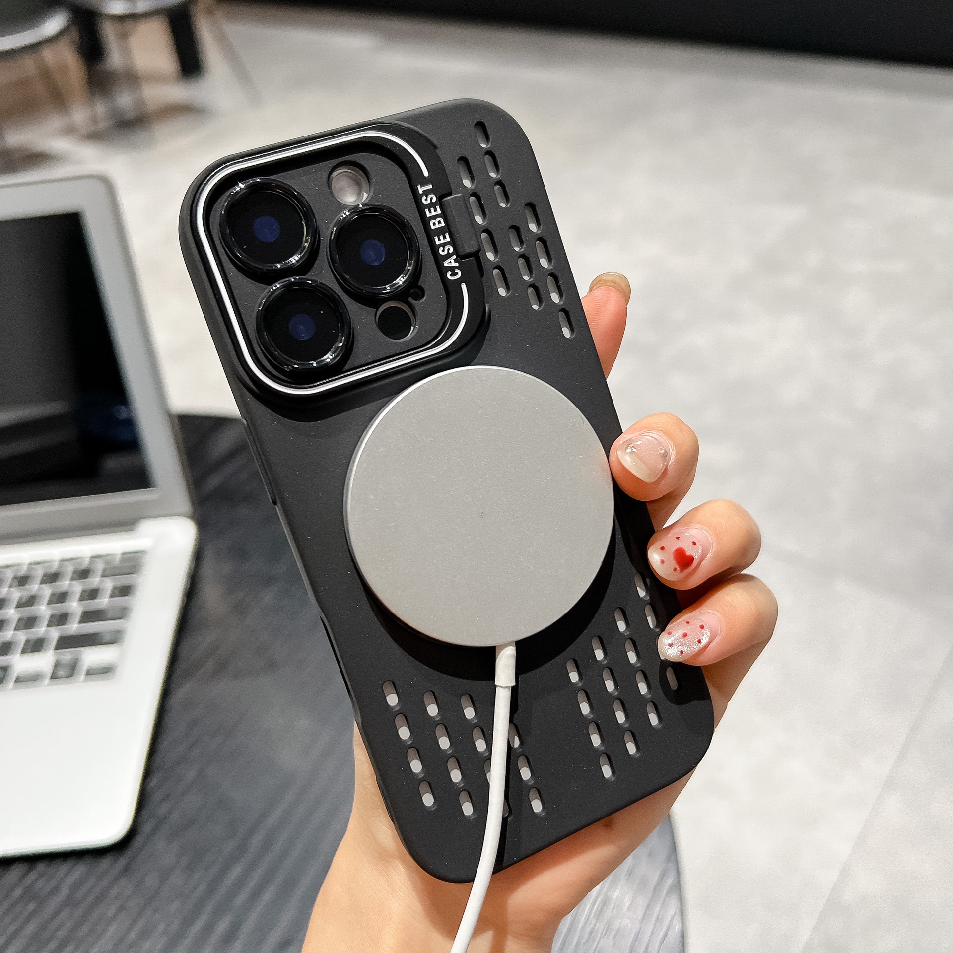 Frost Cooling Lens Bracket Magnetic Phone Case