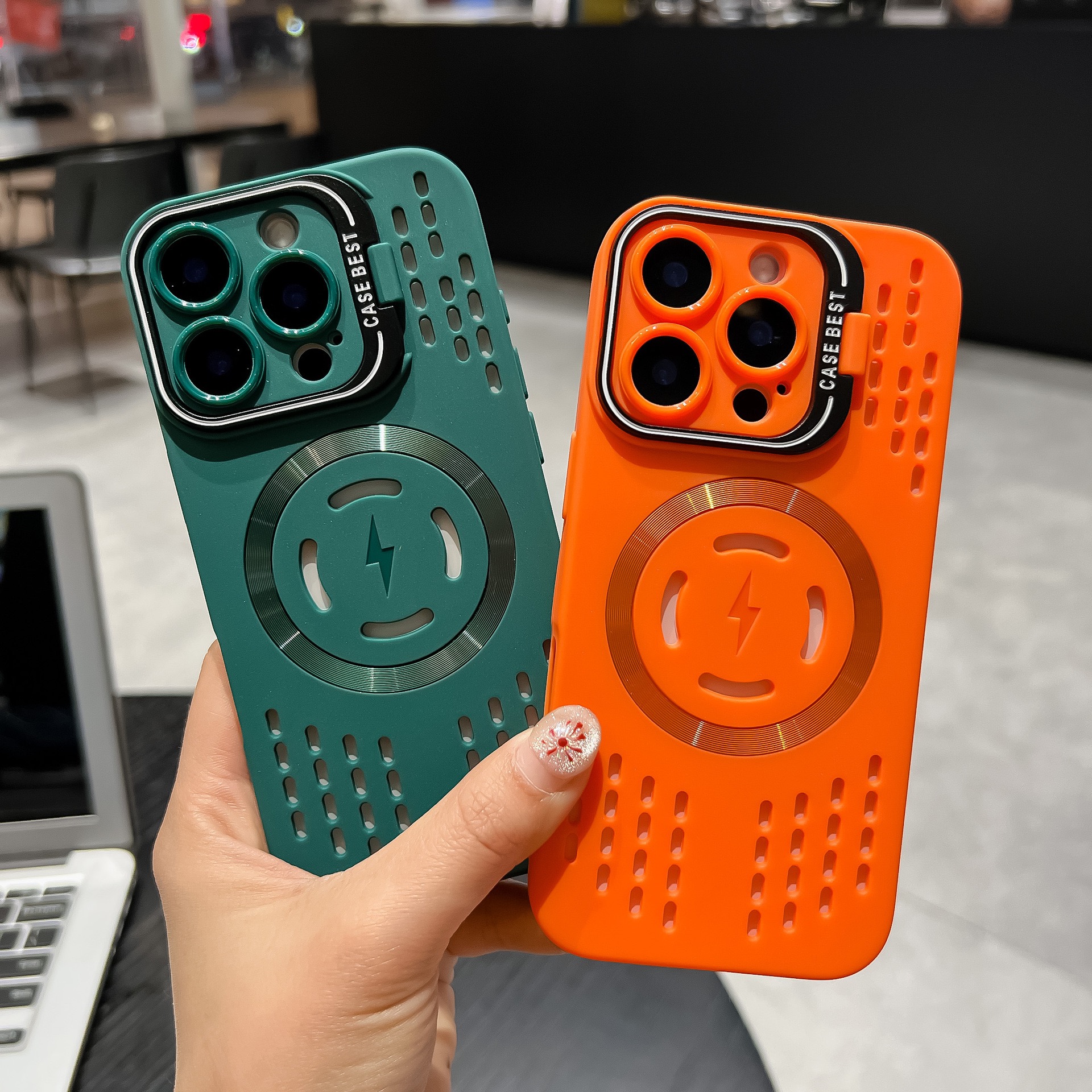 Frost Cooling Lens Bracket Magnetic Phone Case
