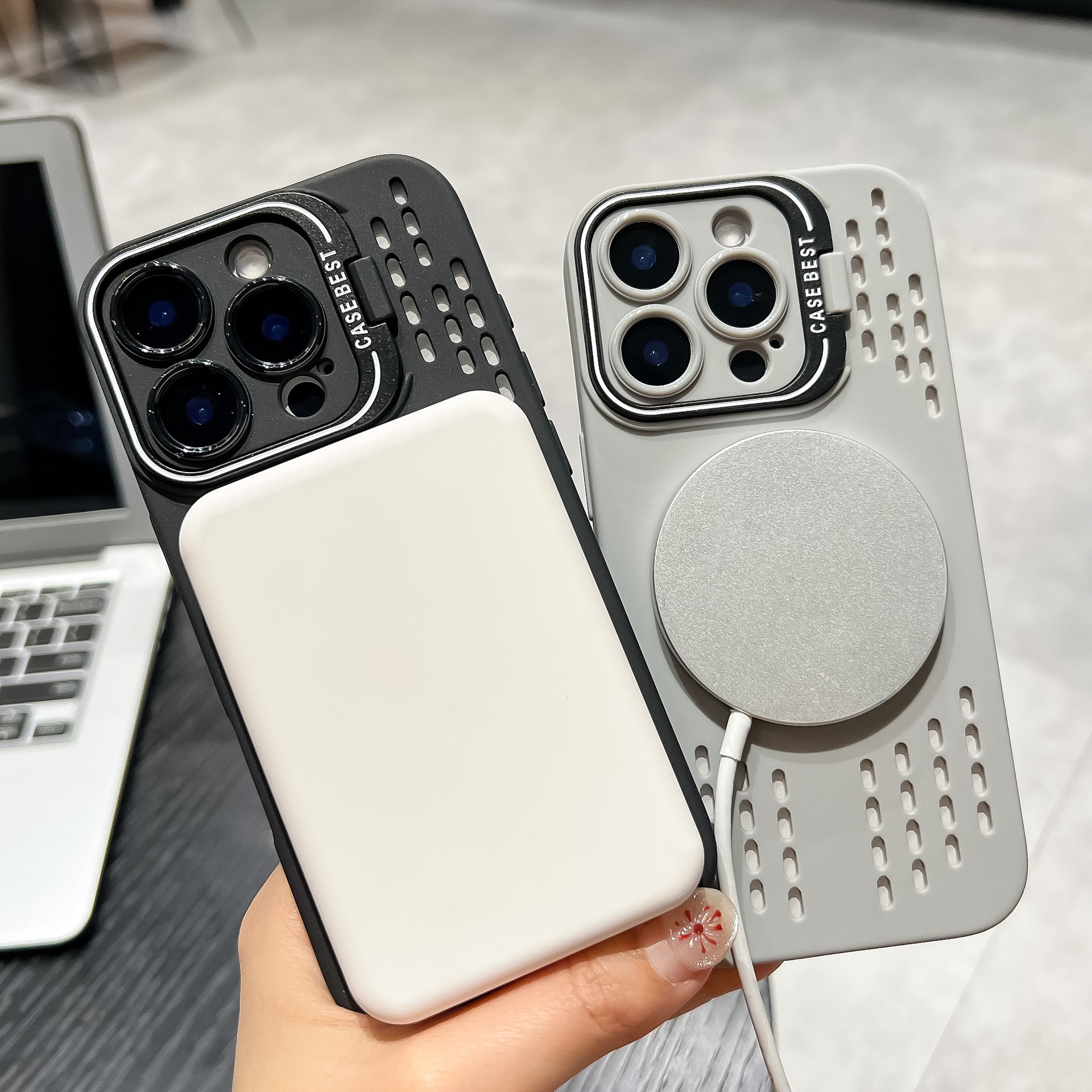 Frost Cooling Lens Bracket Magnetic Phone Case