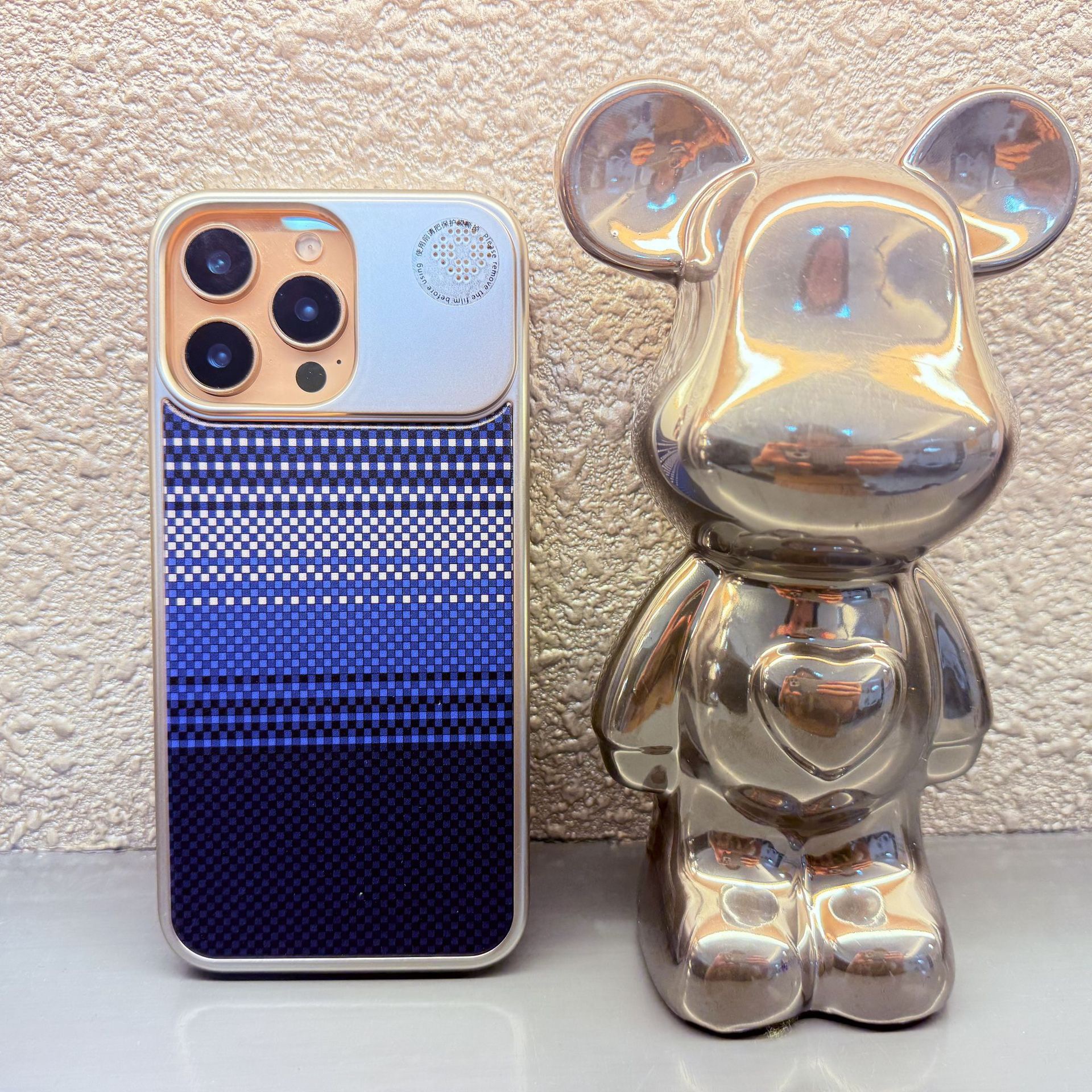 Carbon Fiber Pattern Fragrance Magnetic Phone Case