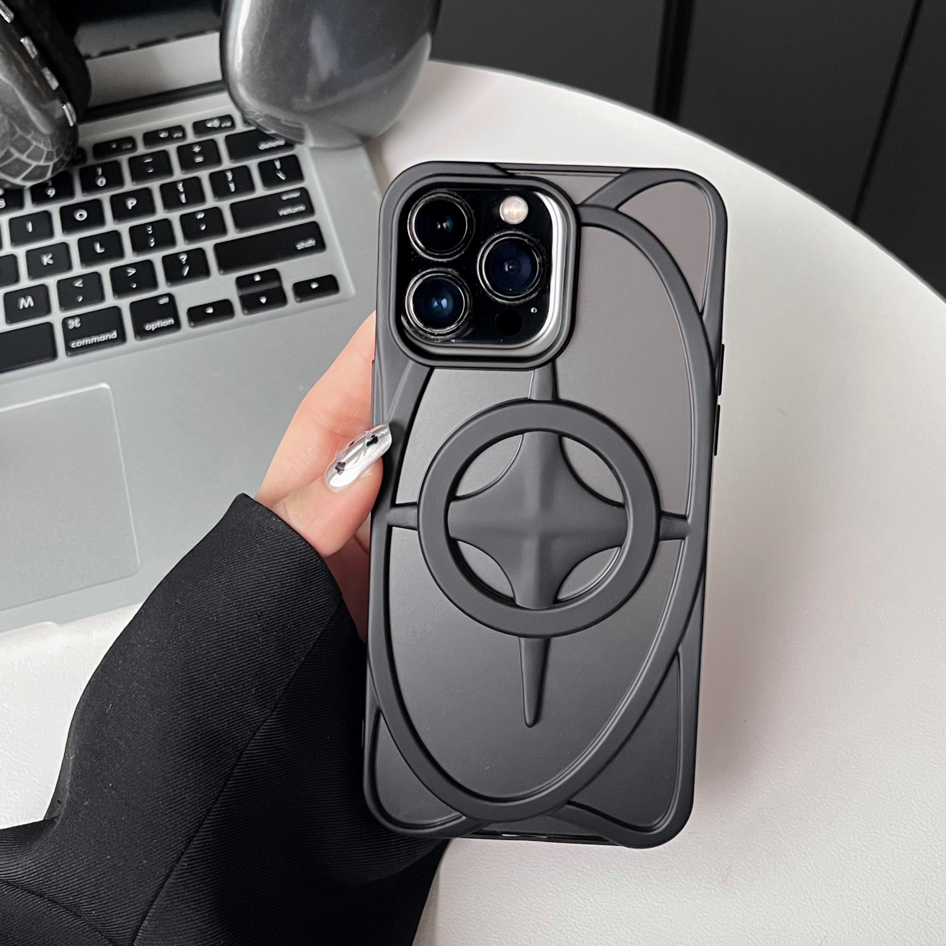 New Starry Galaxy Shaped Hollow Magnetic Phone Case